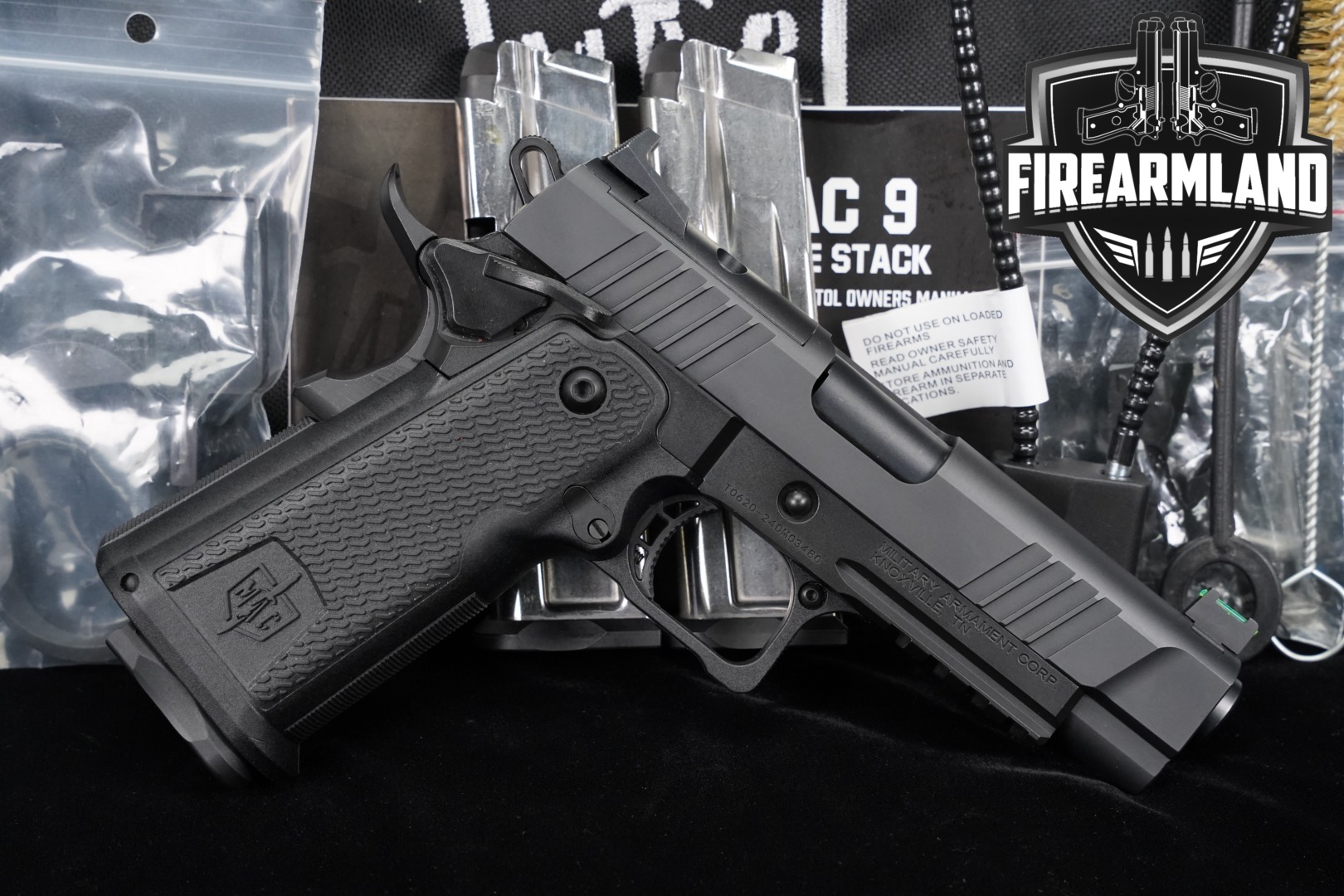 Military Armament Corporation (MAC) MAC 9 DS 9mm Luger Black in Very Good Condition Thumbnail