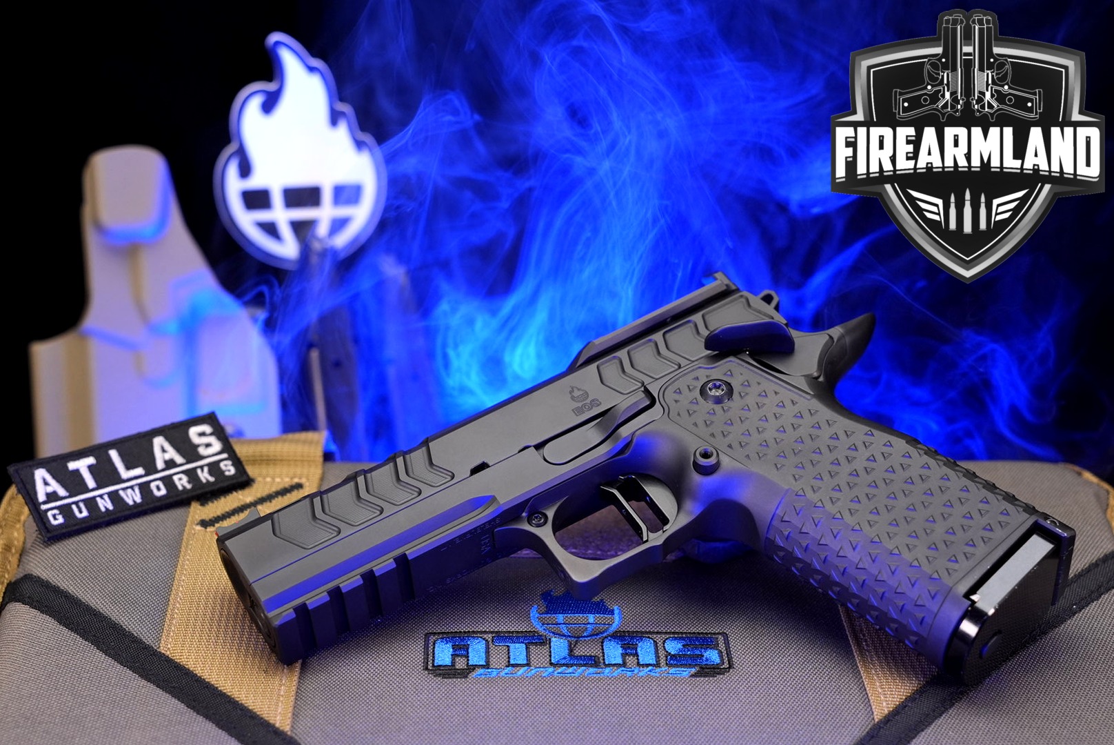 Atlas Gunworks EOS V3 9mm Optics-Ready 4.25" 1911 2011 +3 MAGS & ORIG BOX-img-0