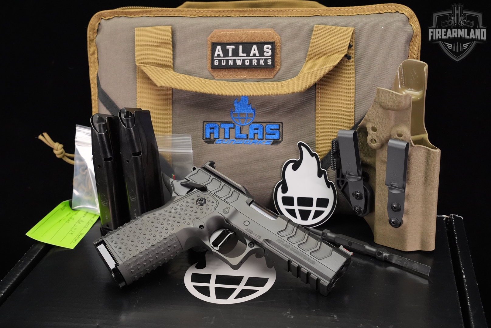 Atlas Gunworks EOS V3 9mm Optics-Ready 4.25" 1911 2011 +3 MAGS & ORIG BOX-img-2