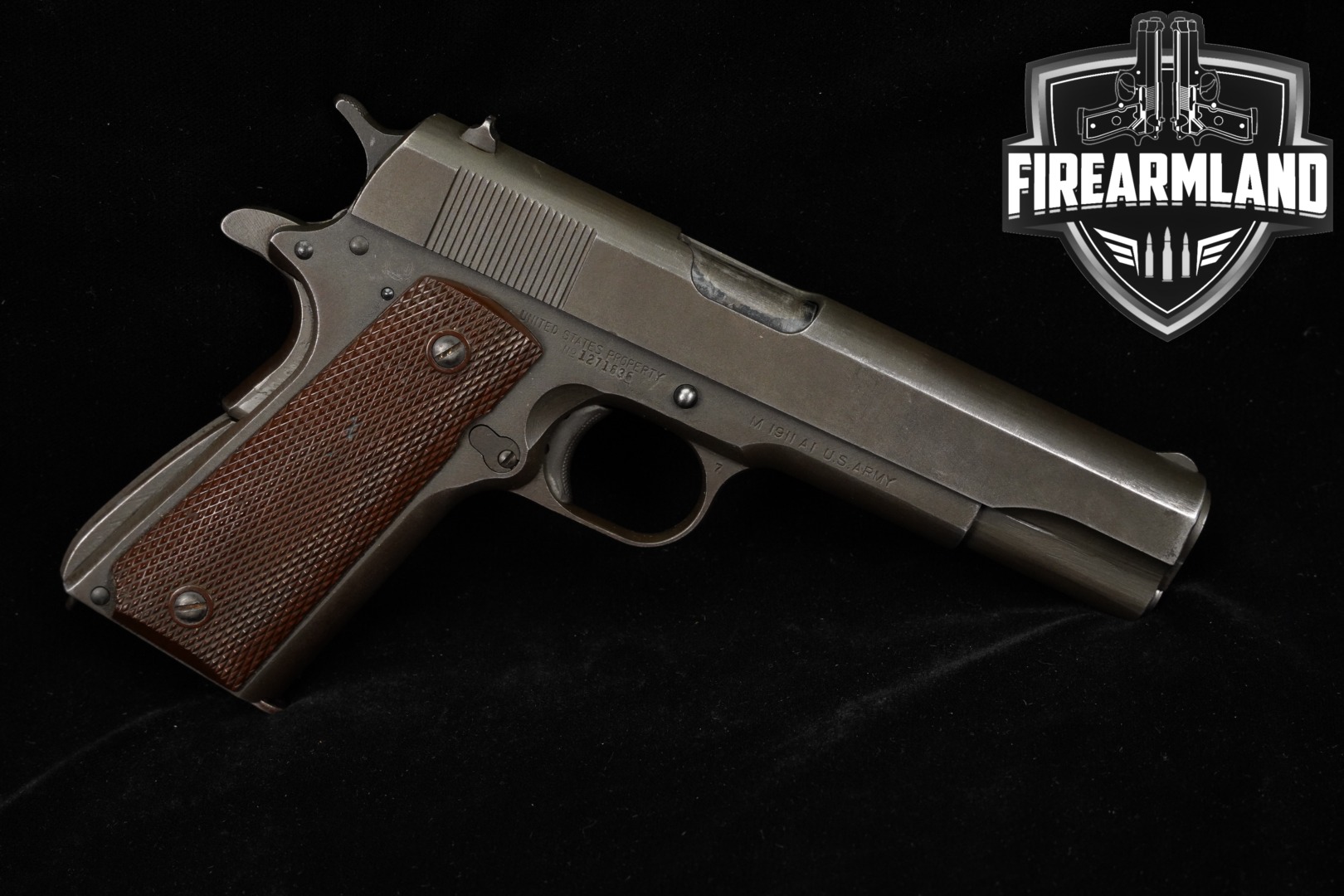 WWII 1943-1944 Ithaca M1911A1 U.S Army 45 ACP 1911-A1 M1911 USGI Parkerized-img-0