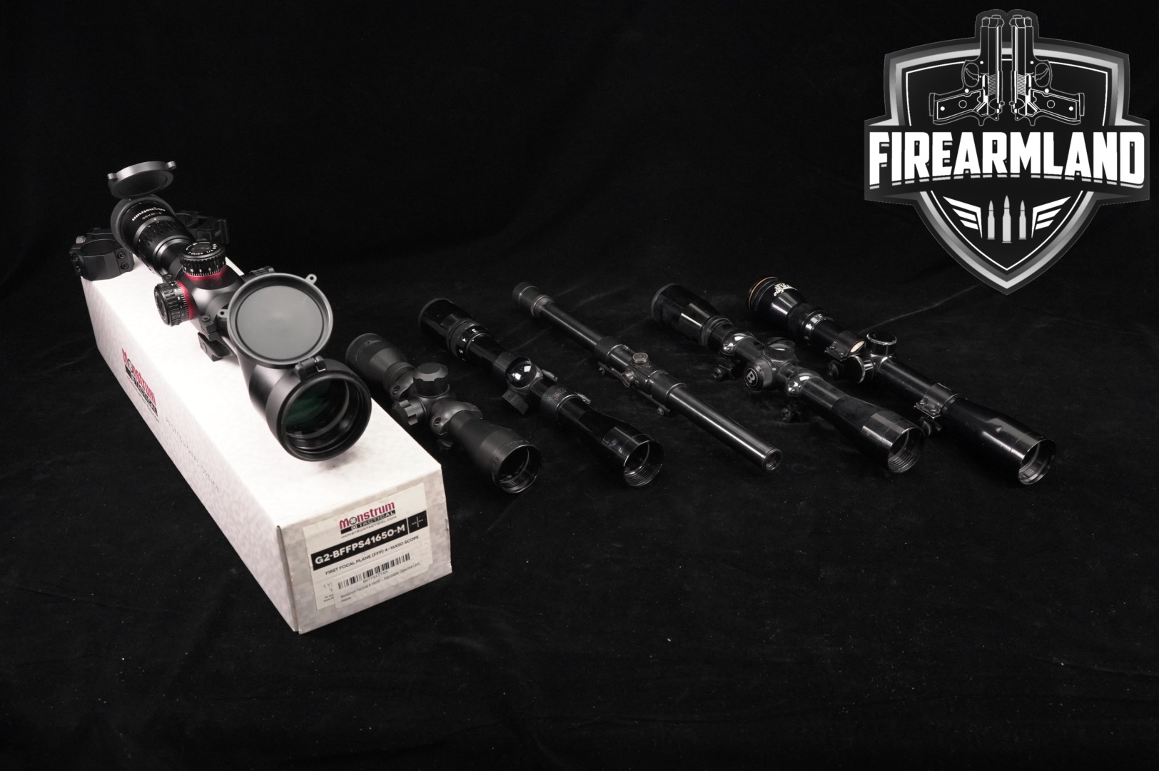 SIX SCOPE LOT 6 Pack Weaver Monstrum Westernfield Bushnell BSA Scopes-img-0