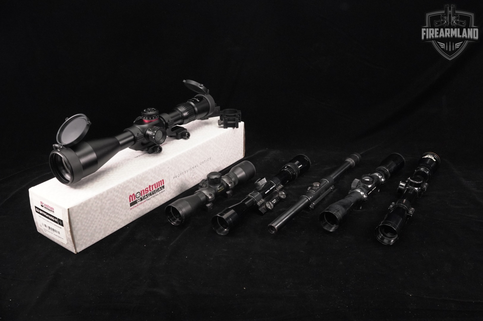 SIX SCOPE LOT 6 Pack Weaver Monstrum Westernfield Bushnell BSA Scopes-img-2