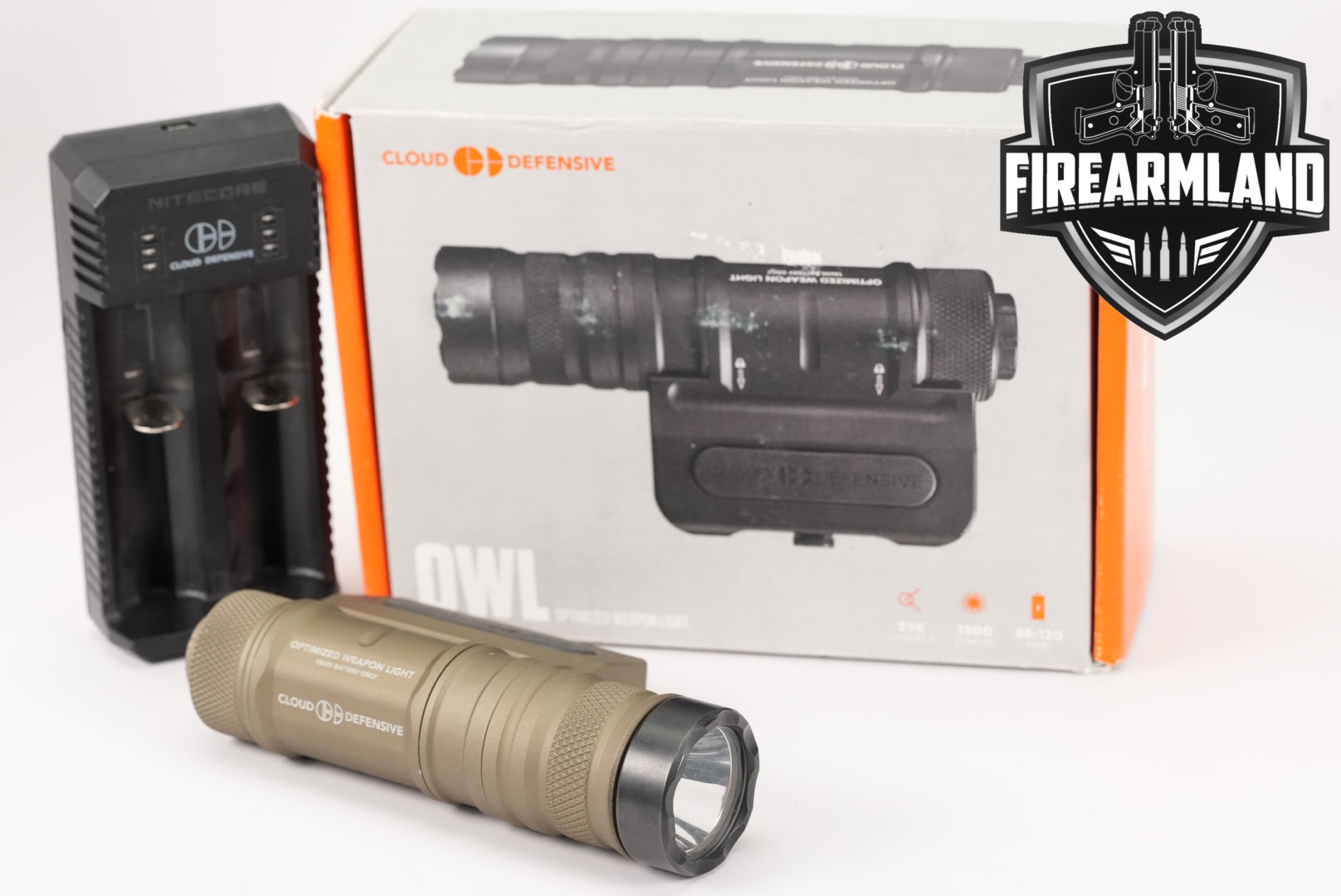 Cloud Defensive OWL 1300 Lumens Weapon Light +ORIG BOX