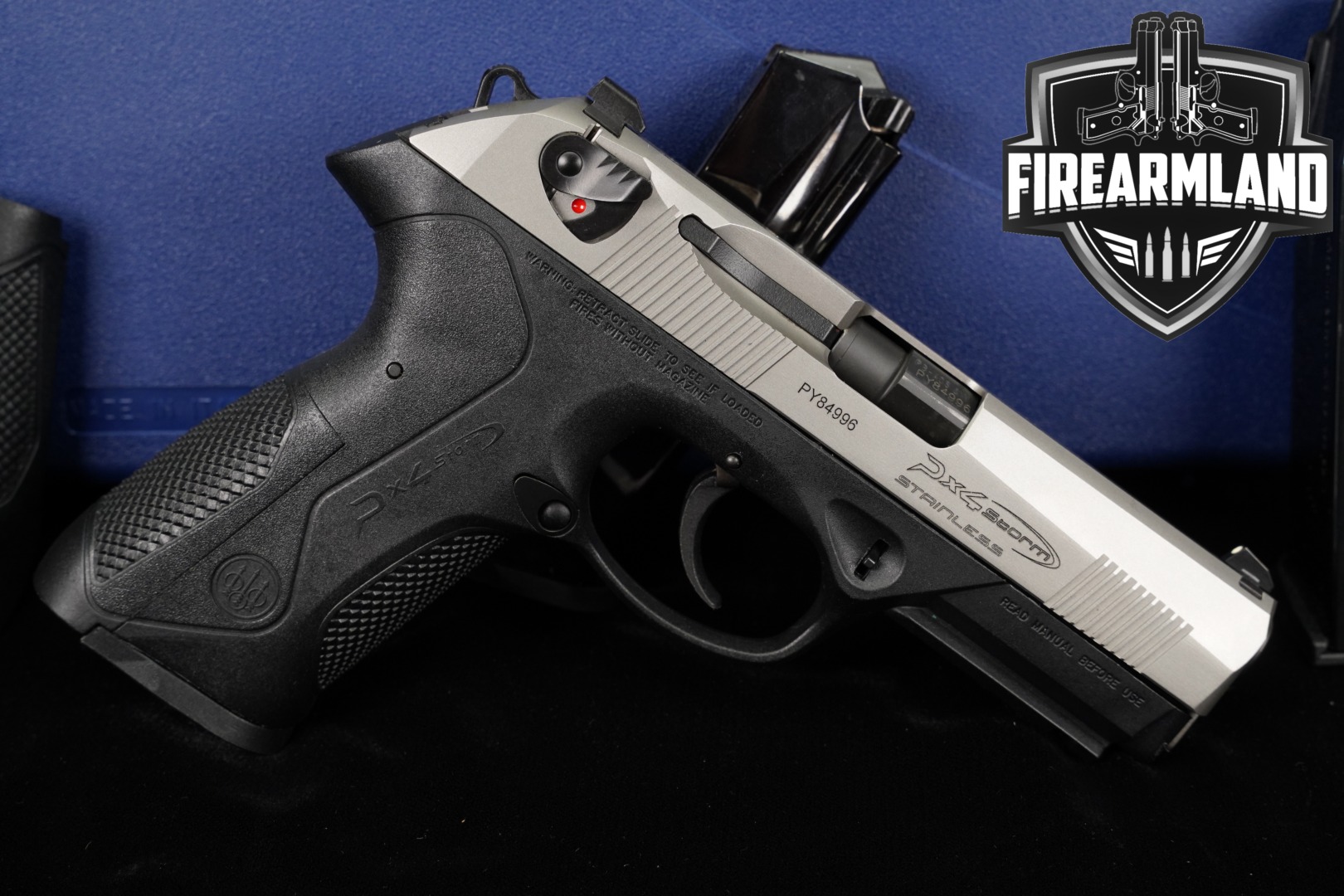 2012 Beretta PX4 Storm Full-Size, Type F, Inox .40 S&W Two-Tone Stainless in Excellent Condition Thumbnail