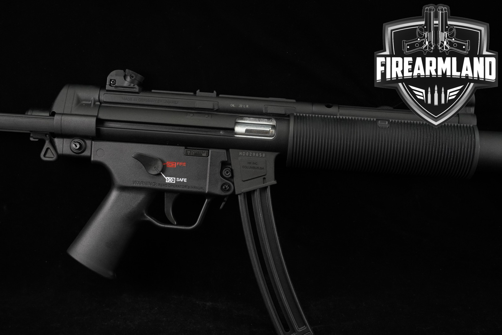 Heckler & Koch (H&K, HK) MP5 .22 LR Rifle .22 LR Black in Very Good Condition Thumbnail