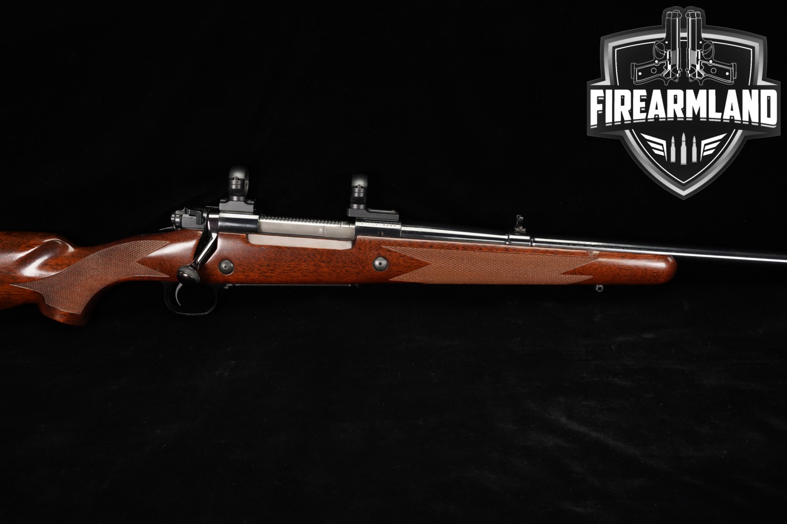 2013 Winchester Repeating Arms Model 70 Alaskan .375 H&H Mag. Blued & Walnut in Very Good Condition Thumbnail