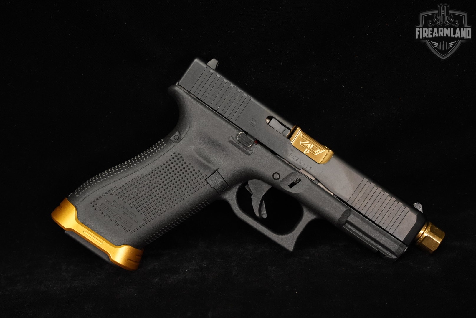 Glock 45 Gen5 G45 Gen 5 9mm 4.5" Gold TiN THREADED +2 MAGS-img-2