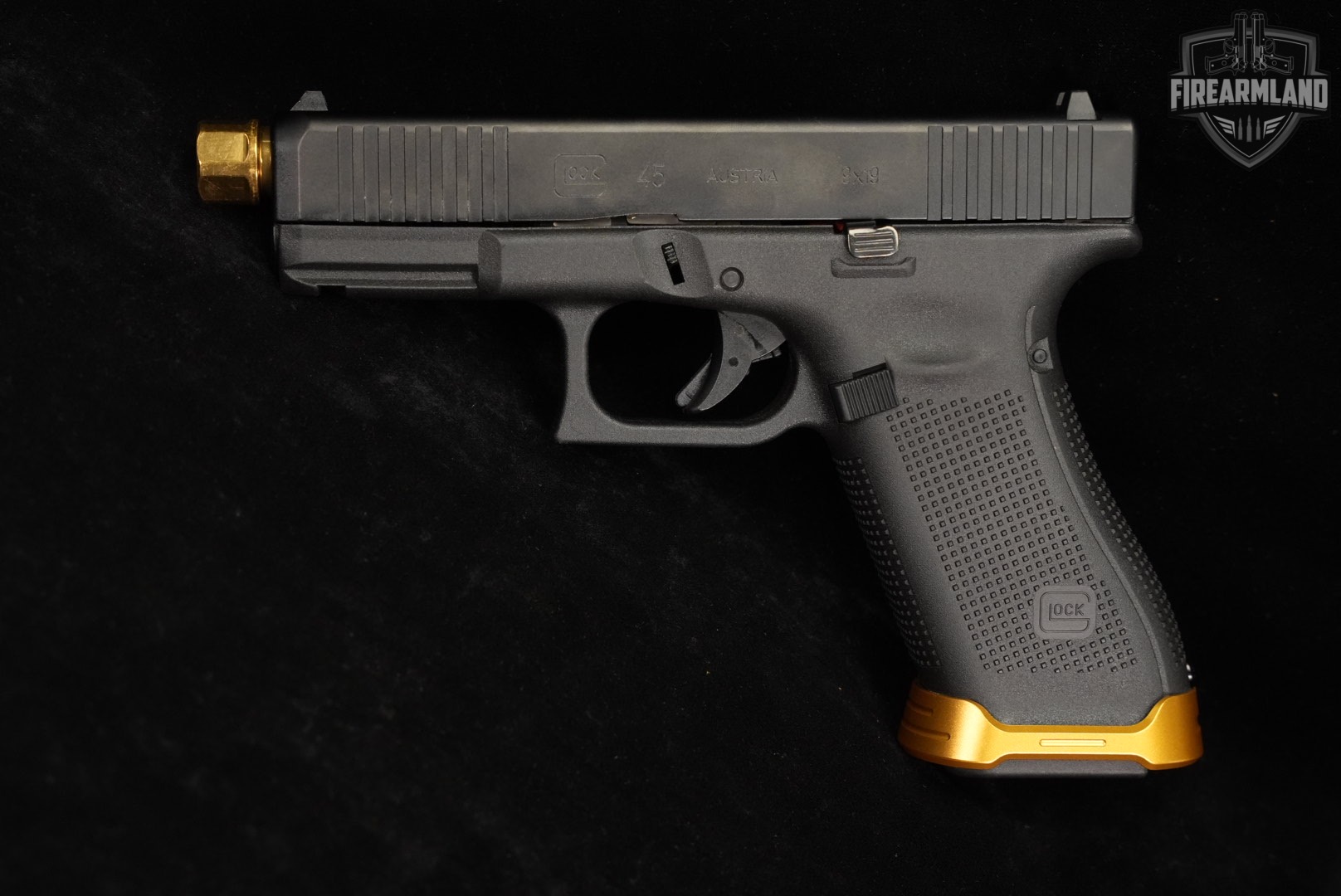 Glock 45 Gen5 G45 Gen 5 9mm 4.5" Gold TiN THREADED +2 MAGS-img-4