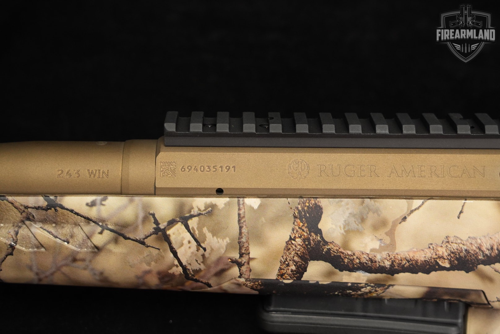 Ruger American Rifle Go Wild Camo I-M Brush / Bronze Cerakote 243 Win 22"-img-18