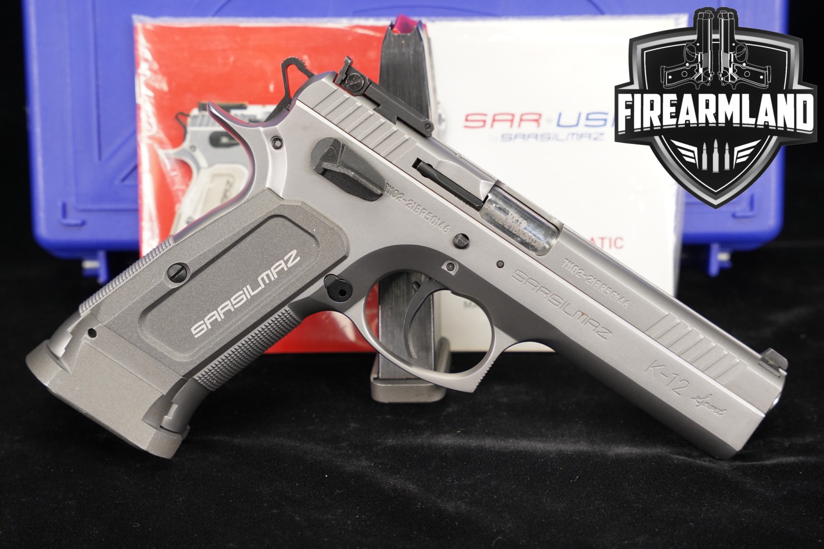 Sarsilmaz (SAR) K-12 Sport Stainless 9mm Luger Stainless in Very Good Condition Thumbnail