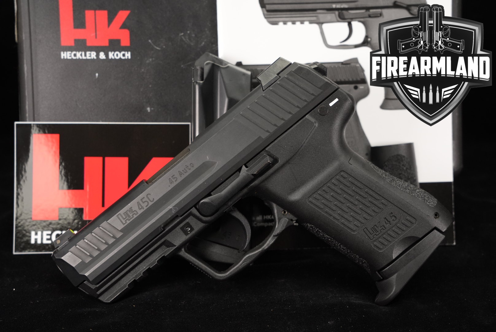 Heckler & Koch (H&K, HK) HK45 Compact V7 LEM .45 ACP Black in Good Condition Thumbnail