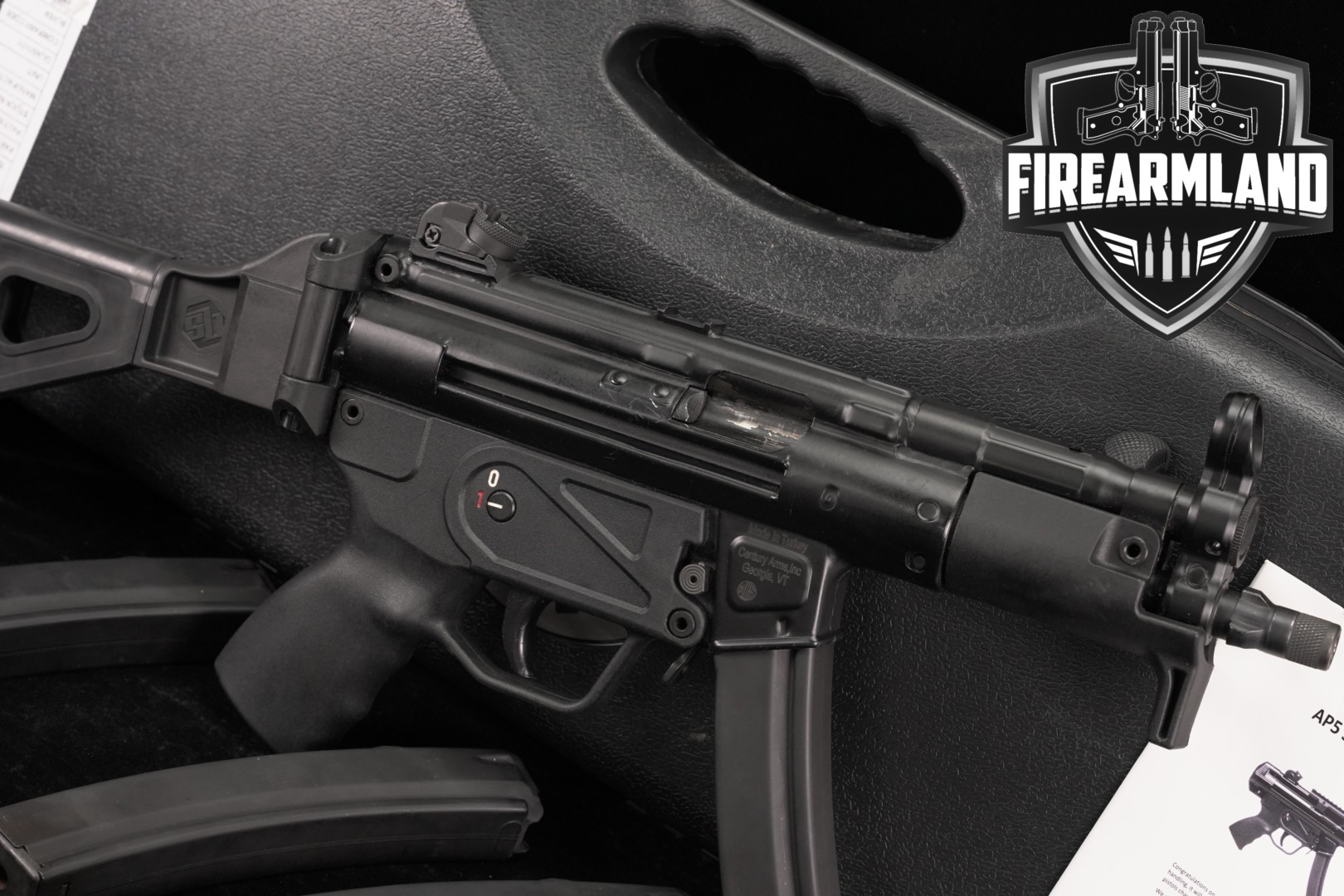 Century Arms MKE AP5-P 9mm MP AP-5 MP5 AP5P MP5K +4 MAGS & ORIG CASE-img-0