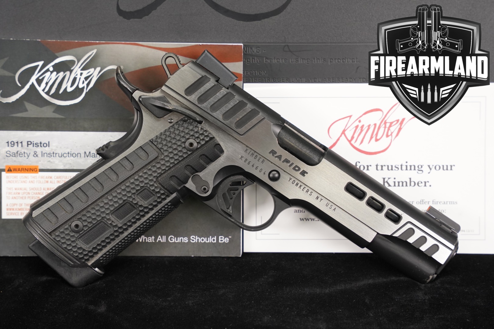 Kimber Rapide Scorpius .45 ACP Black KimPro II in Good Condition Thumbnail