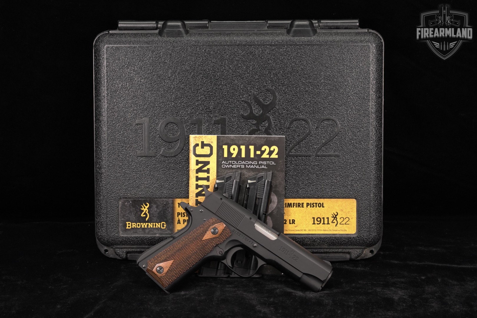Browning 1911-22 Compact 22LR 3.625" 191122 +3 MAGS & ORIG CASE-img-2