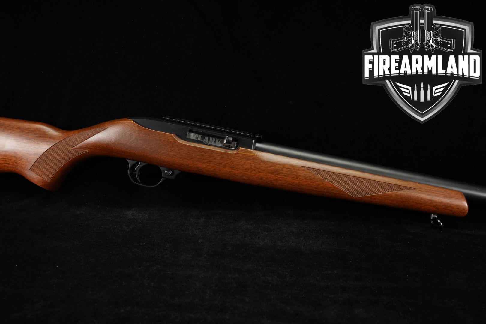 1994 Clark Custom Guns Ruger Model 10/22 Carbine Heavy Barrel Conversion .22 LR Blued & Walnut in Excellent Condition Thumbnail