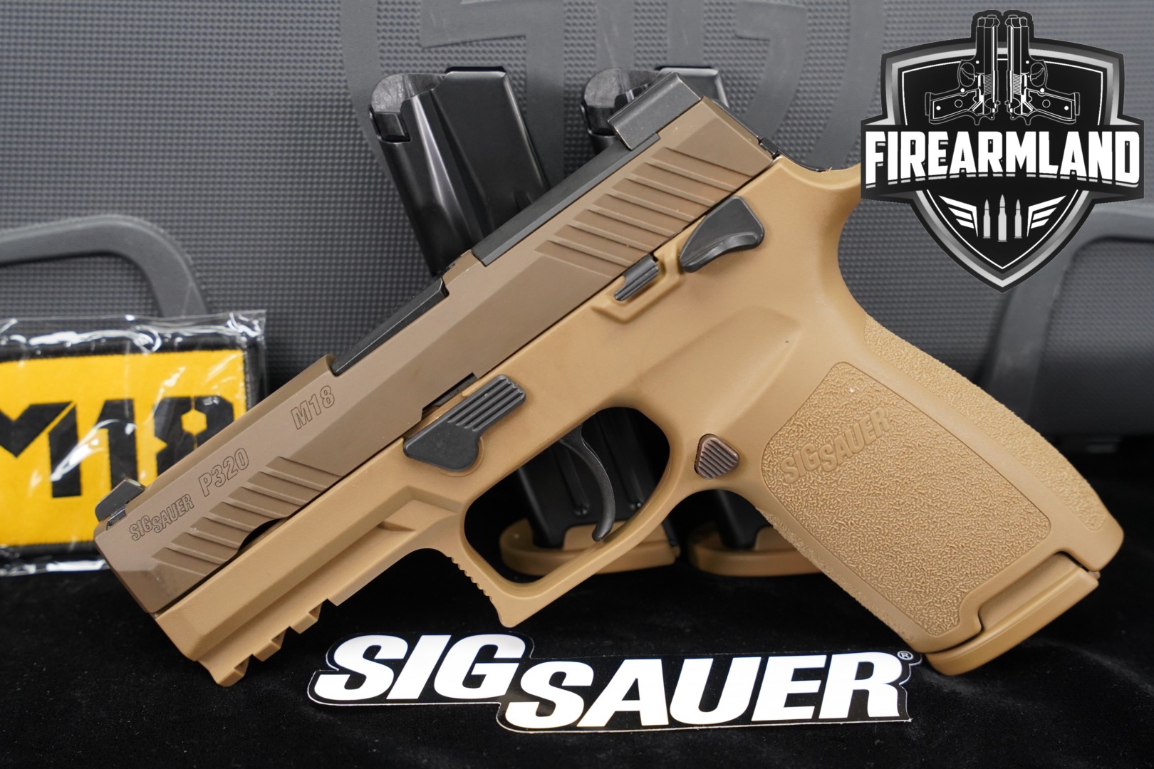 Sig Sauer P320-M18 9mm Luger Coyote in Very Good Condition Thumbnail