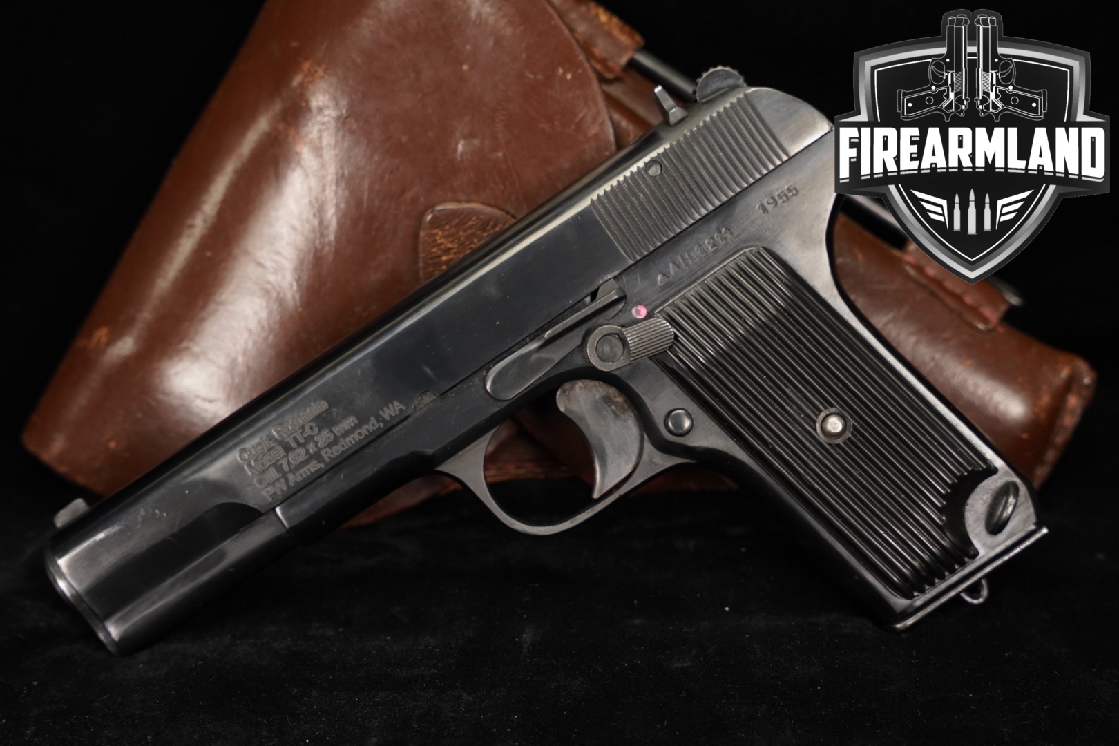 1950's Cugir TT-C 7.62X25mm Tokarev 4.6 Blued TTC TT33 +HOLSTER-img-0