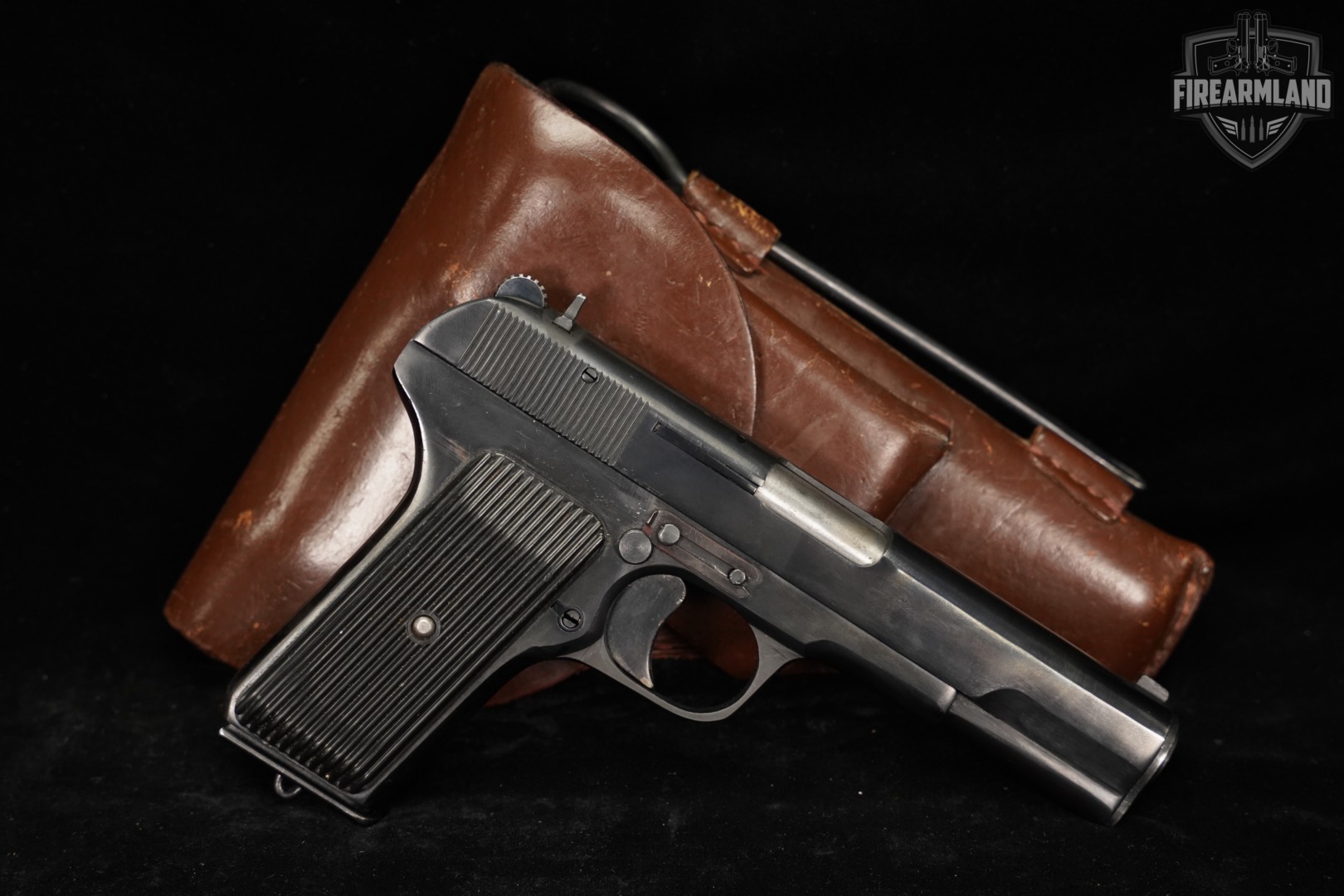 1950's Cugir TT-C 7.62X25mm Tokarev 4.6 Blued TTC TT33 +HOLSTER-img-2