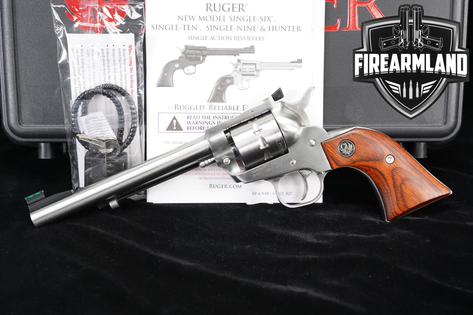 2024 Sturm Ruger Single-Nine New Model .22 WMR Satin Stainless in Very Good Condition Thumbnail