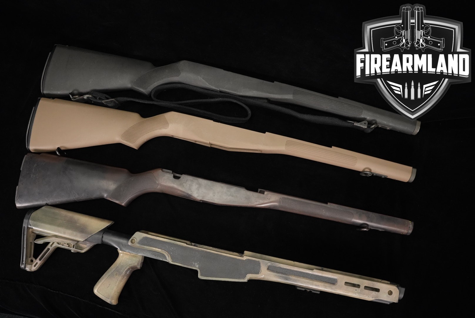 FOUR (4) Springfield M1A Rifle Stocks M14 M-14 M1-A Stock-img-0