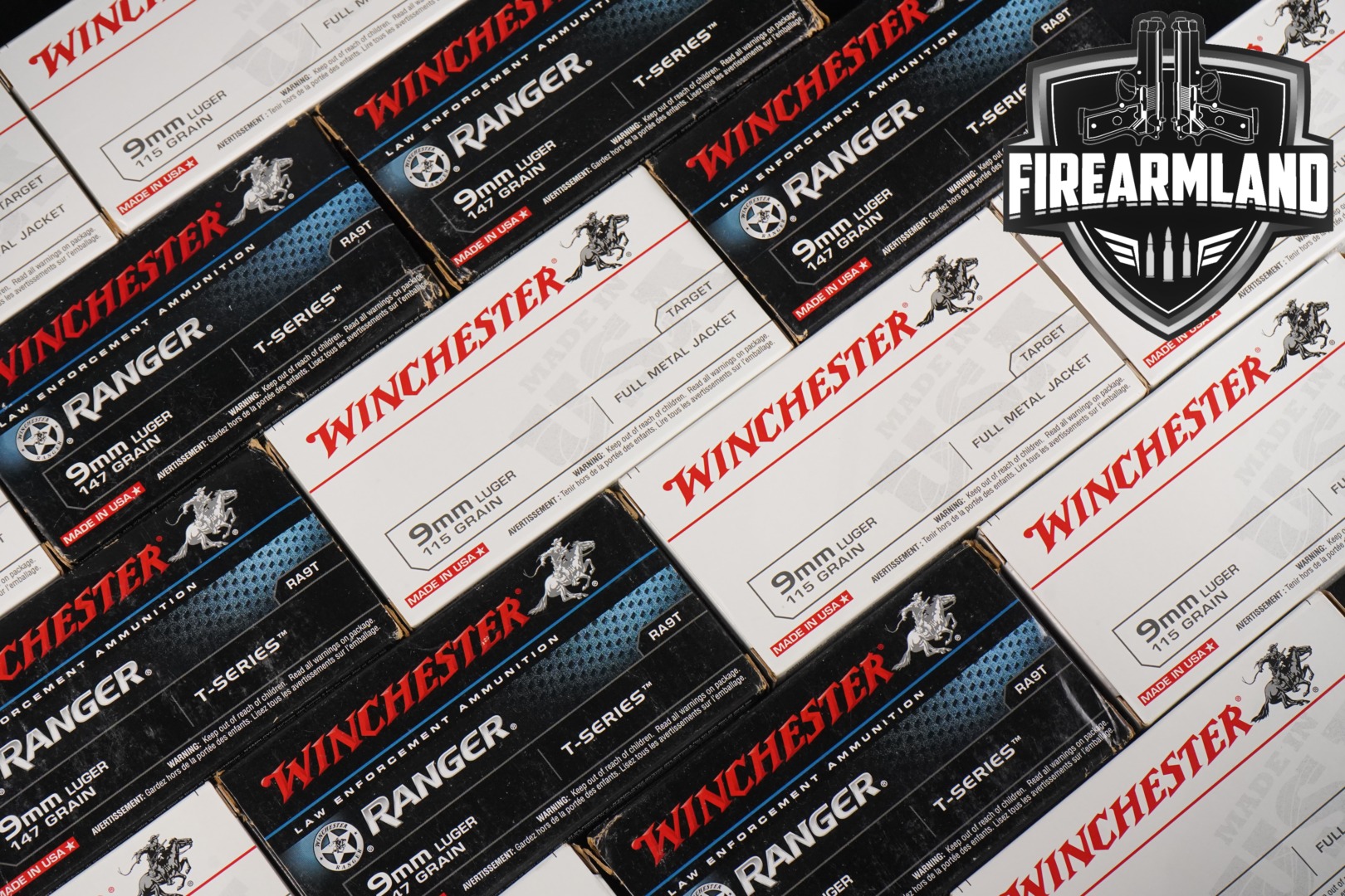 Winchester Repeating Arms 9x19mm 9mm Luger in New - Old Stock Condition Thumbnail