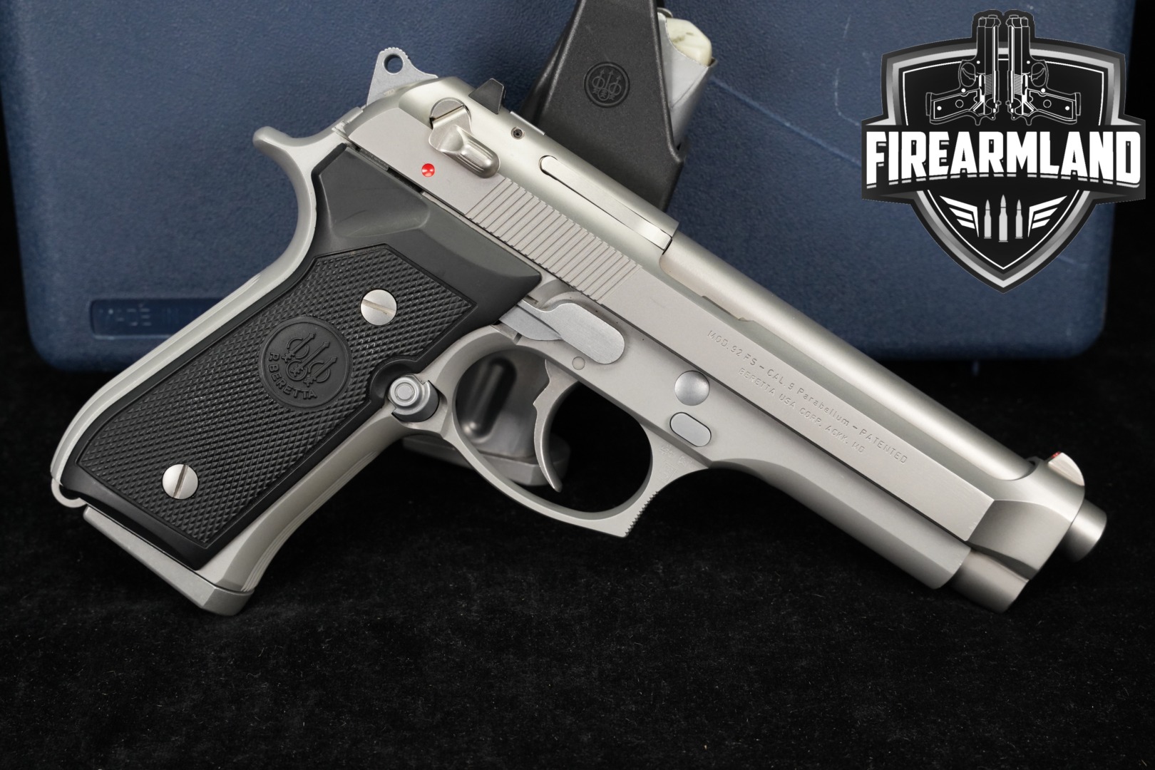 1993 Beretta 92FS Inox 9mm Luger Stainless in Very Good Condition Thumbnail
