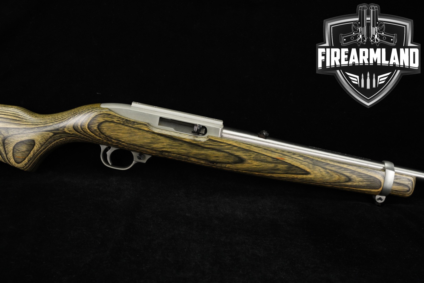 1992 Sturm Ruger 10/22 Carbine .22 LR Stainless & Gray/Green Laminate in Good Condition Thumbnail