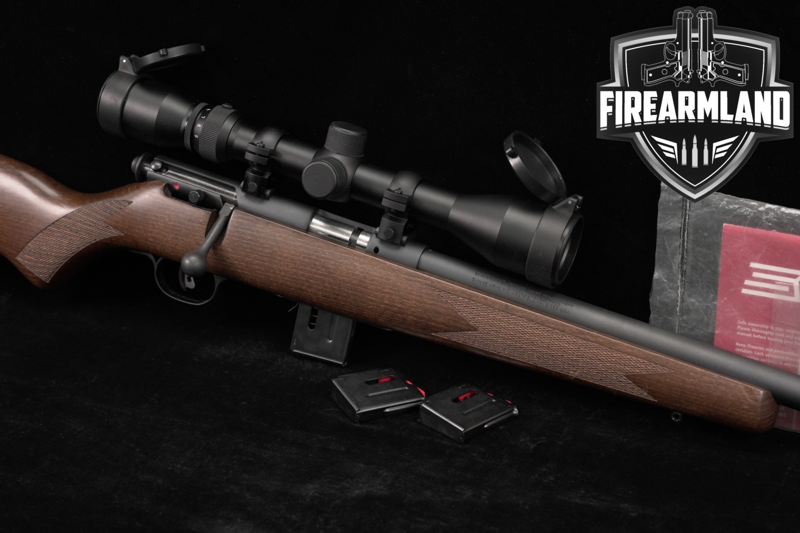 Savage Arms Model 93R17 GVXP 17 HMR 20.5" Blued +3 MAGS, WEAVER SCOPE-img-0