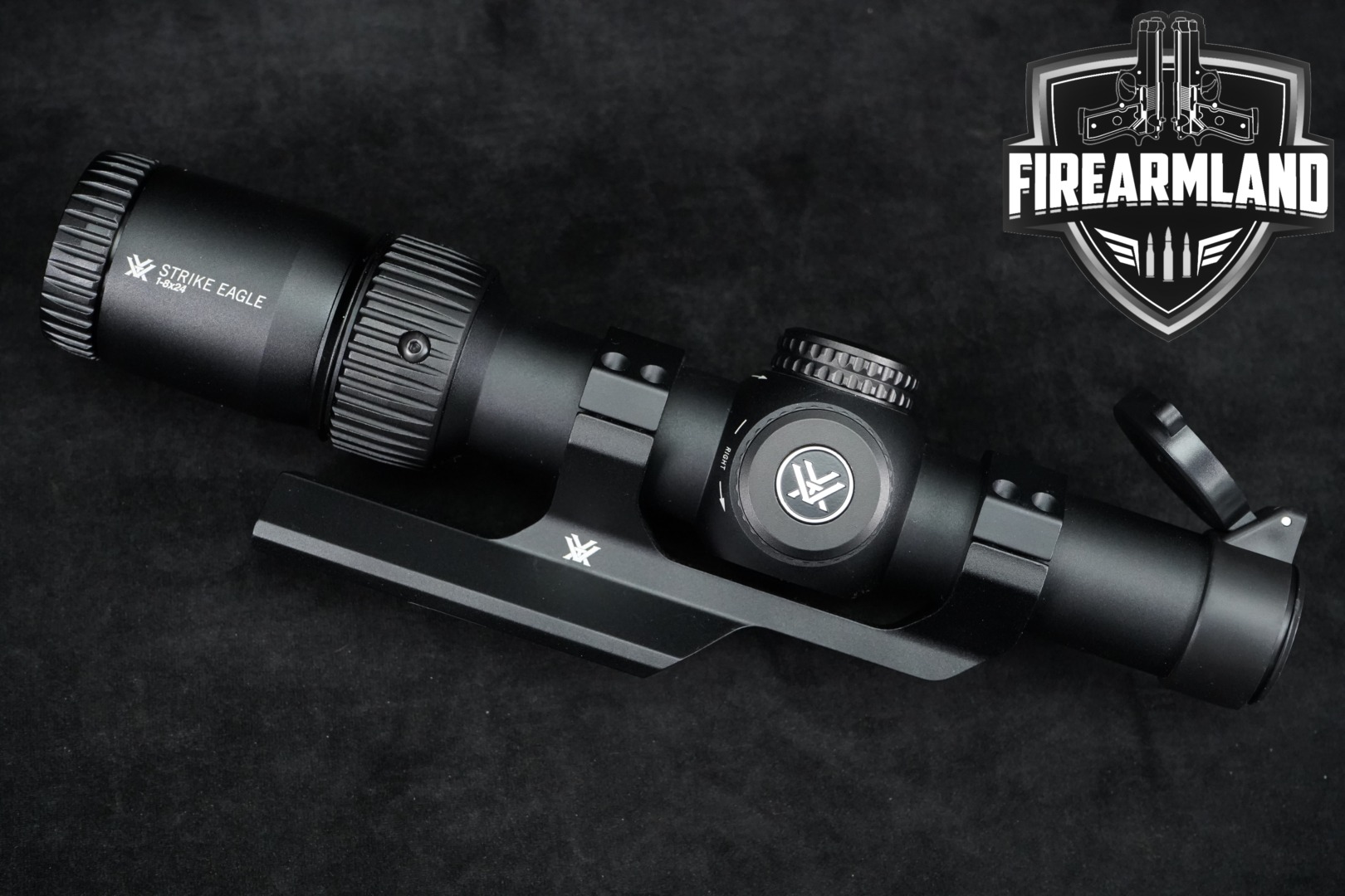 Vortex Optics Strike Eagle 1-8x24 Illuminated AR-BDC3 MOA SFP Reticle Black in Excellent Condition Thumbnail