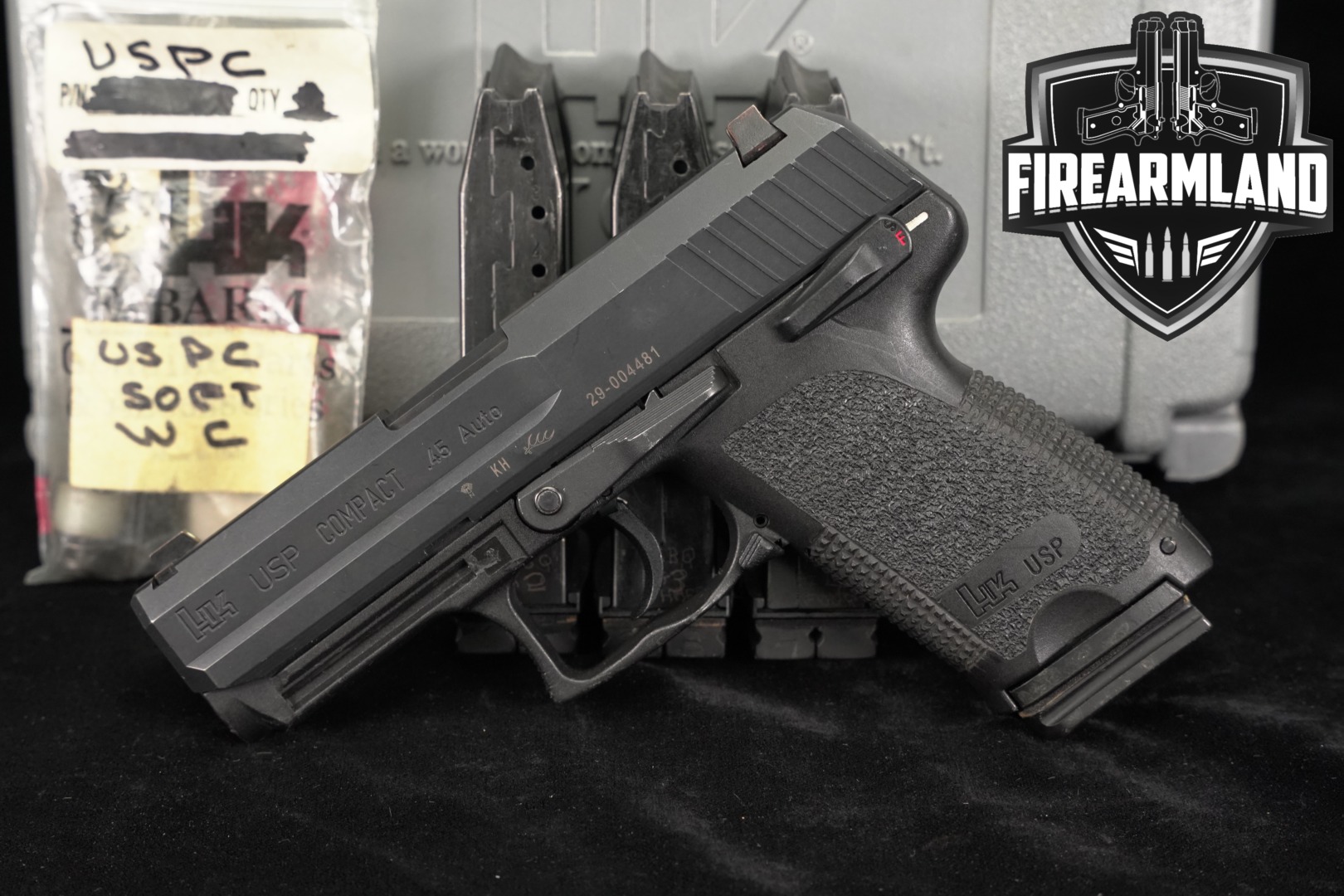 Heckler & Koch (H&K, HK) USP Compact Variant 5 (DAO with manual safety) .45 ACP Black in Good Condition Thumbnail