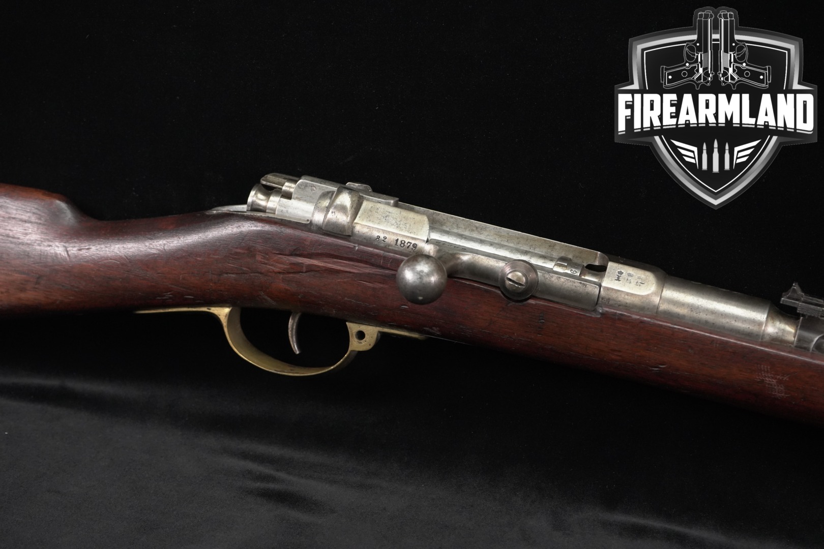 1894-1896 St. Denis Mauser Infanterie-Gewehr Mod. 71 Daudeteau 6.5×53.5R St. Denis conversion, Uruguayan contract 6.5x53.5R Daudeteau Blued & Hardwood in Fair Condition Thumbnail