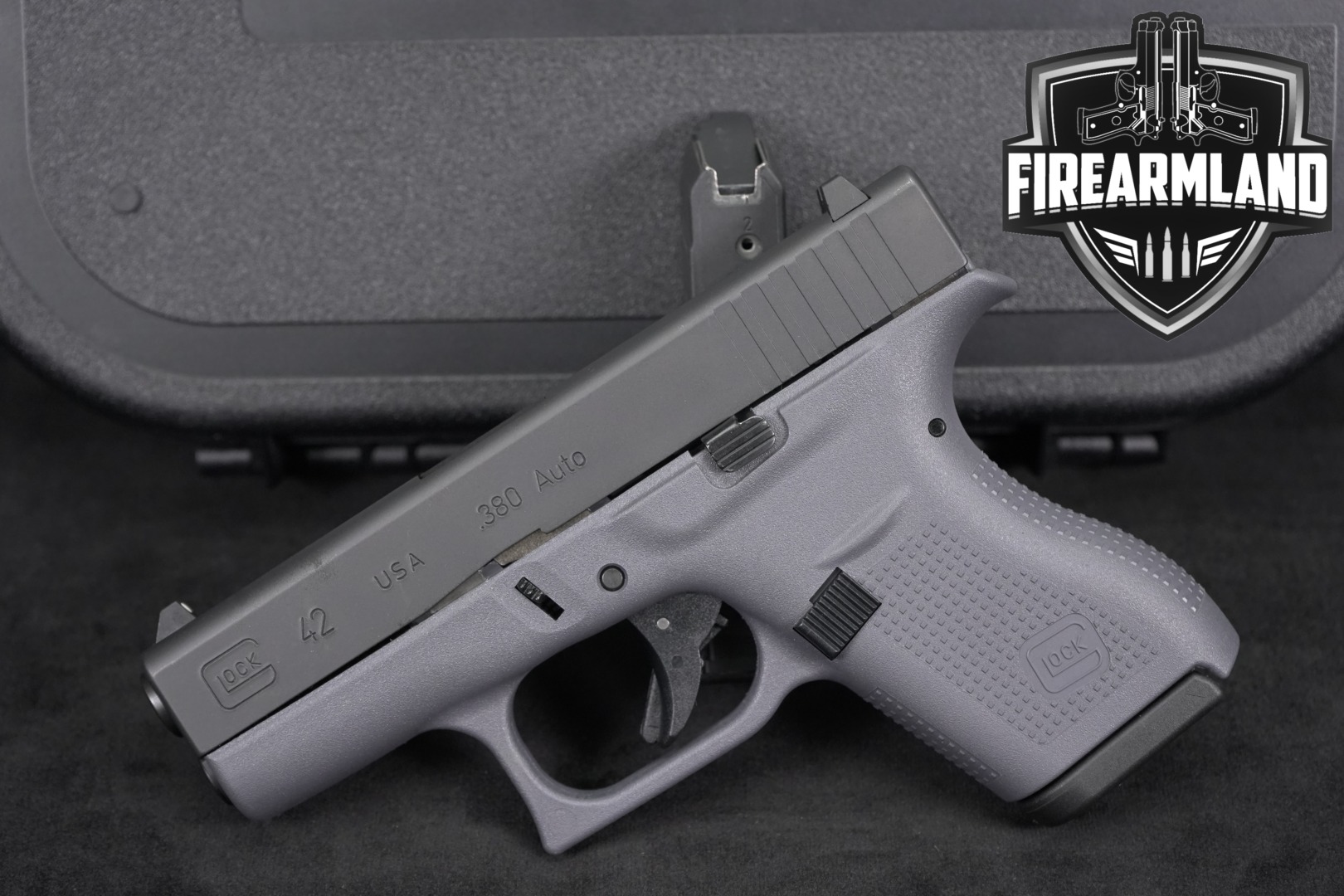 Glock G42 .380 ACP Two-Tone Black & Gray in Excellent Condition Thumbnail