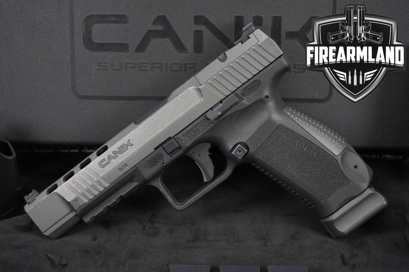 Canik TP9SFx 9mm Luger Two-Tone Grey & Black in Good Condition Thumbnail