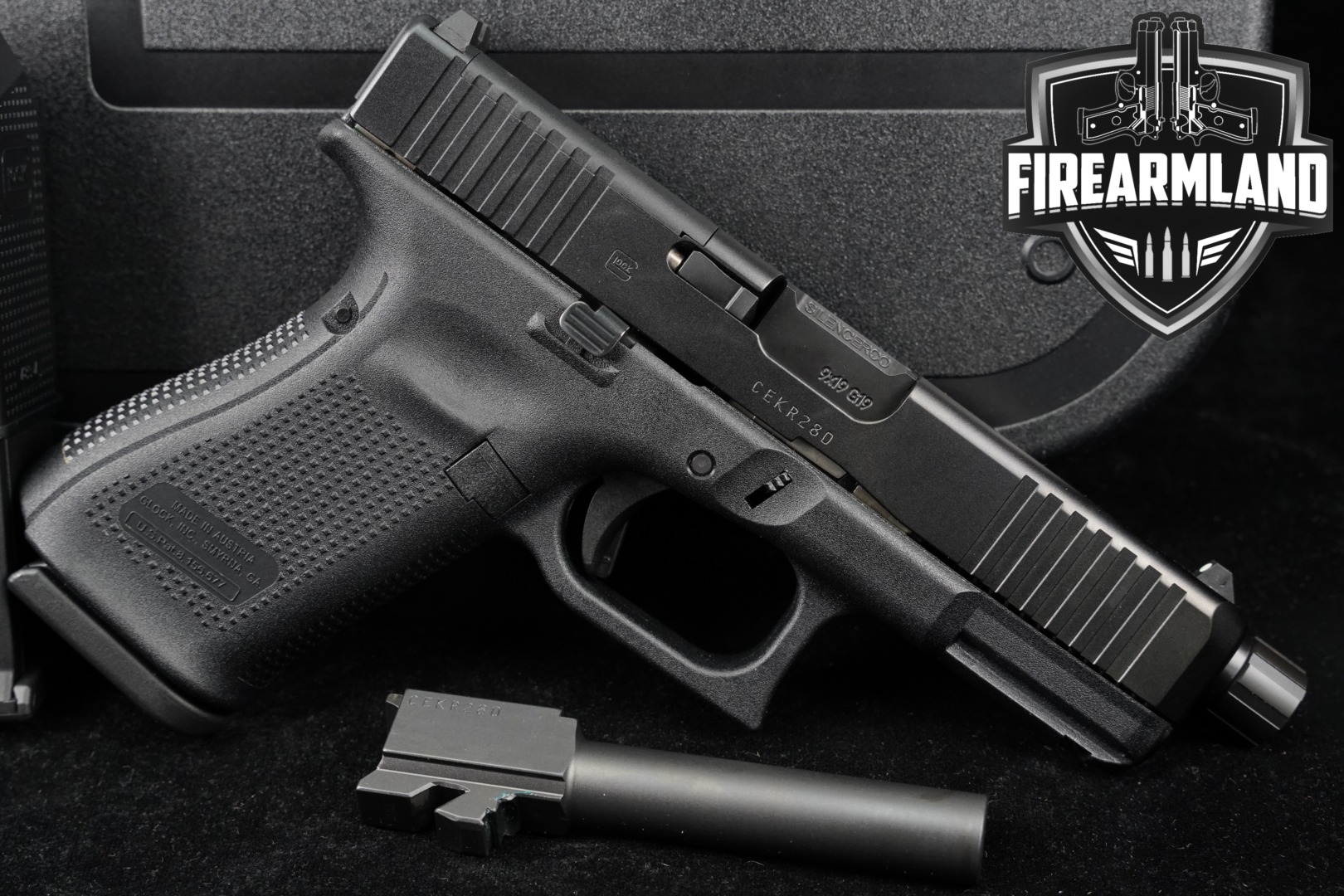 Glock Glock 19 Gen5 MOS 9mm Luger Black in Excellent Condition Thumbnail