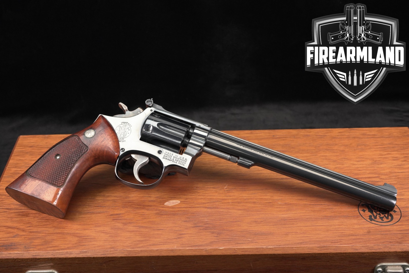 Smith & Wesson (S&W) Model 17-4 K-22 Masterpiece .22 LR Blued in Very Good Condition Thumbnail