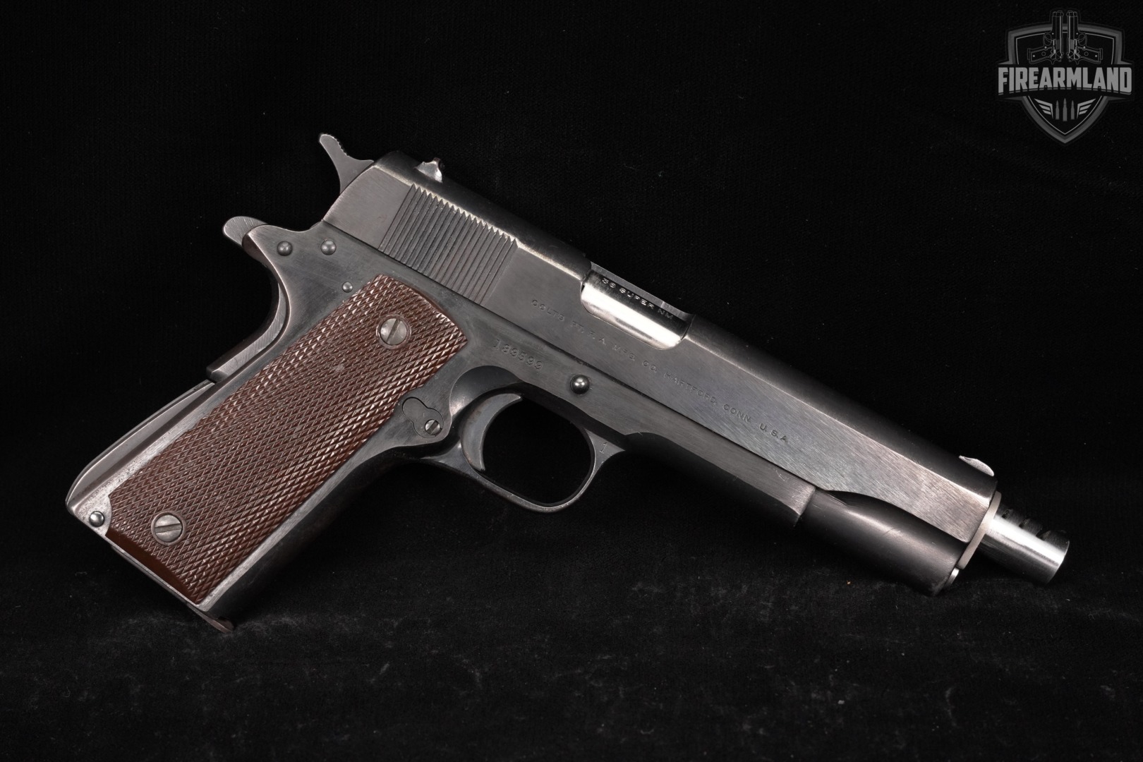 1917 Colt Government Model 38 Super 1911 6" Blued-img-3