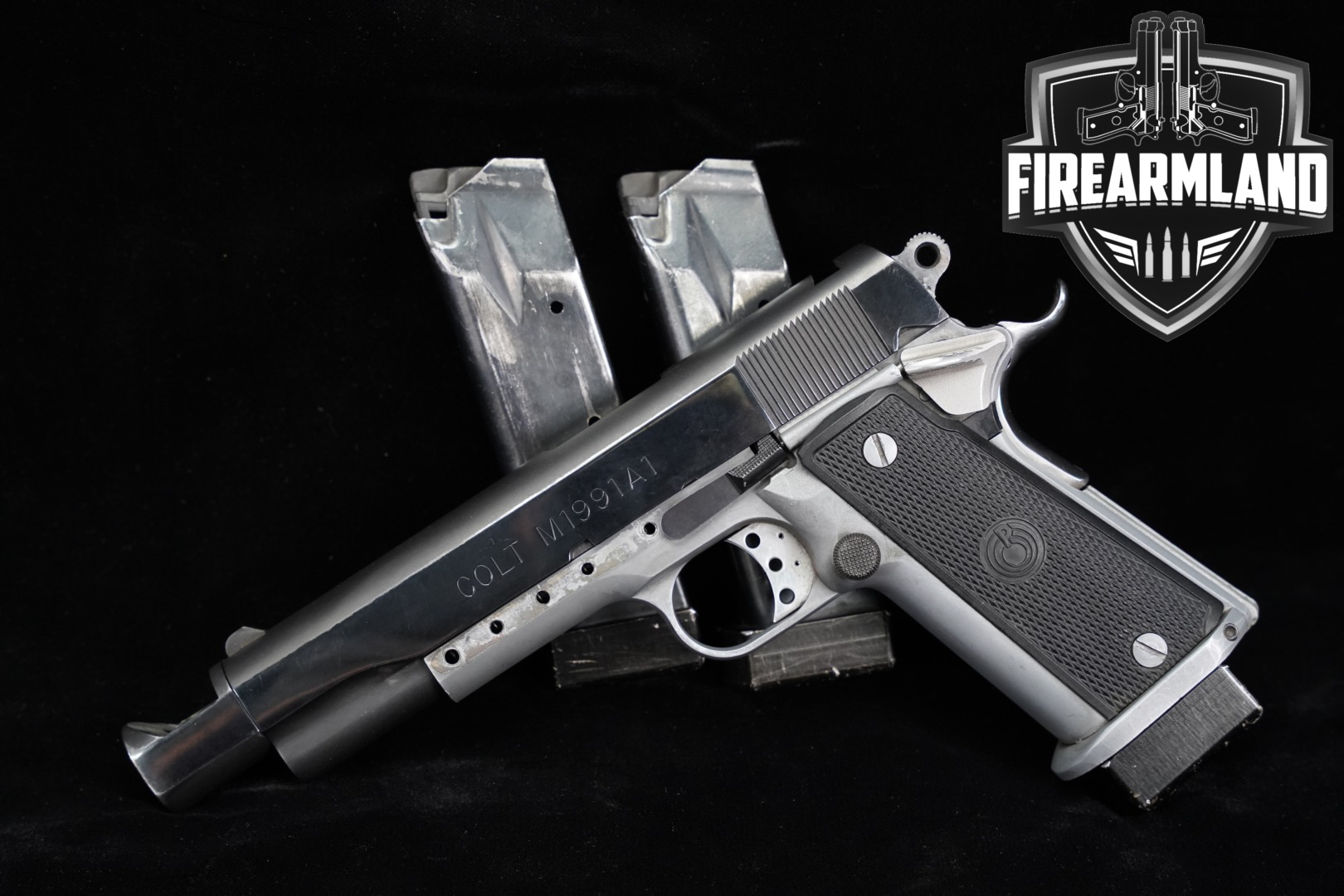 Para Ordnance P14-45 Colt M1991A1 Series 80 slide; Clark .45 ACP match barrel .45 ACP Two-Tone in Fair Condition Thumbnail