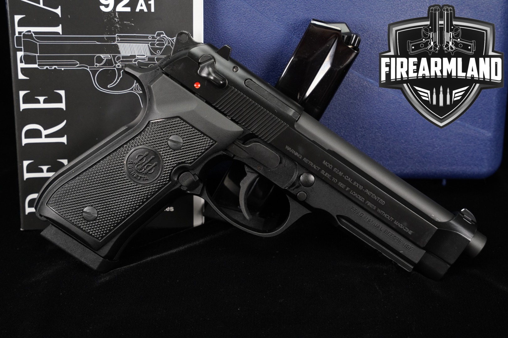 P. Beretta 92A1 9mm Luger Black in Excellent Condition Thumbnail