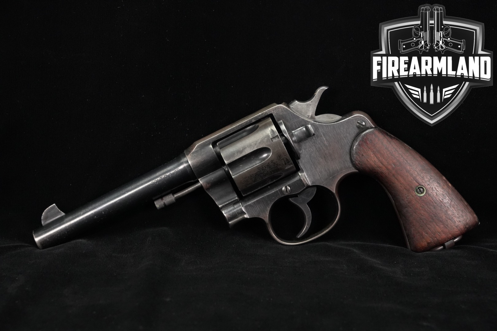 1918 Colt Model 1917 U.S. Army Issue .45 Colt Blued in Good Condition Thumbnail