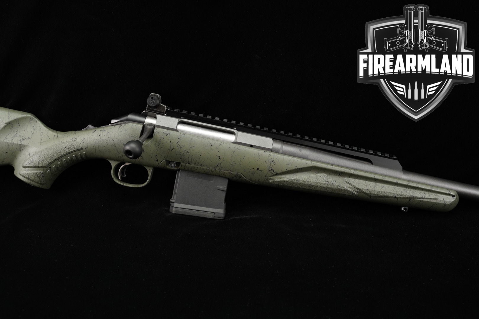 2026 Sturm Ruger American Rifle Generation II Ranch 5.56mm NATO Grey & Green Web in Excellent Condition Thumbnail