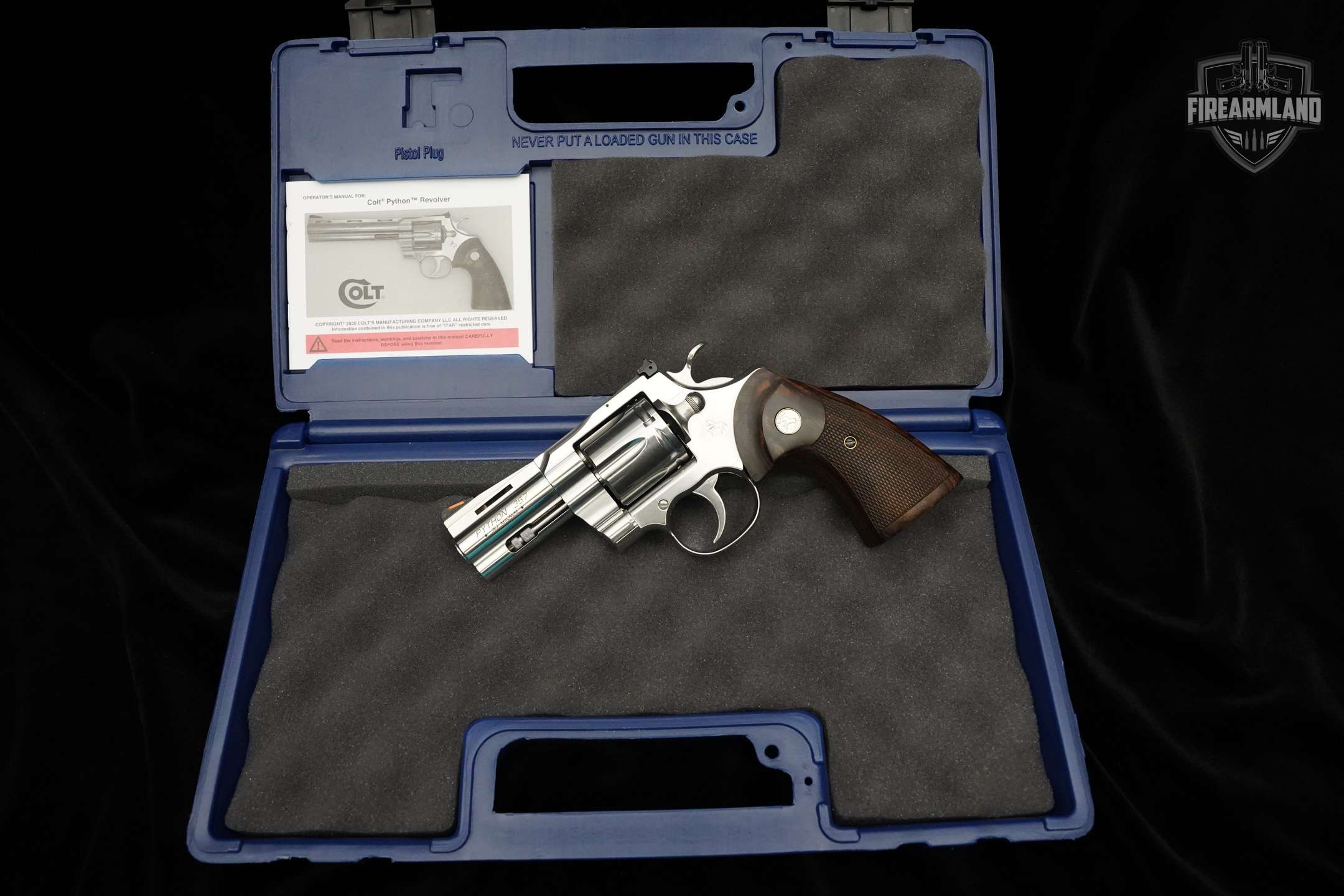 ORIG CASE Colt Python 357 Magnum Colt Revolver Python 357-Mag CP ...