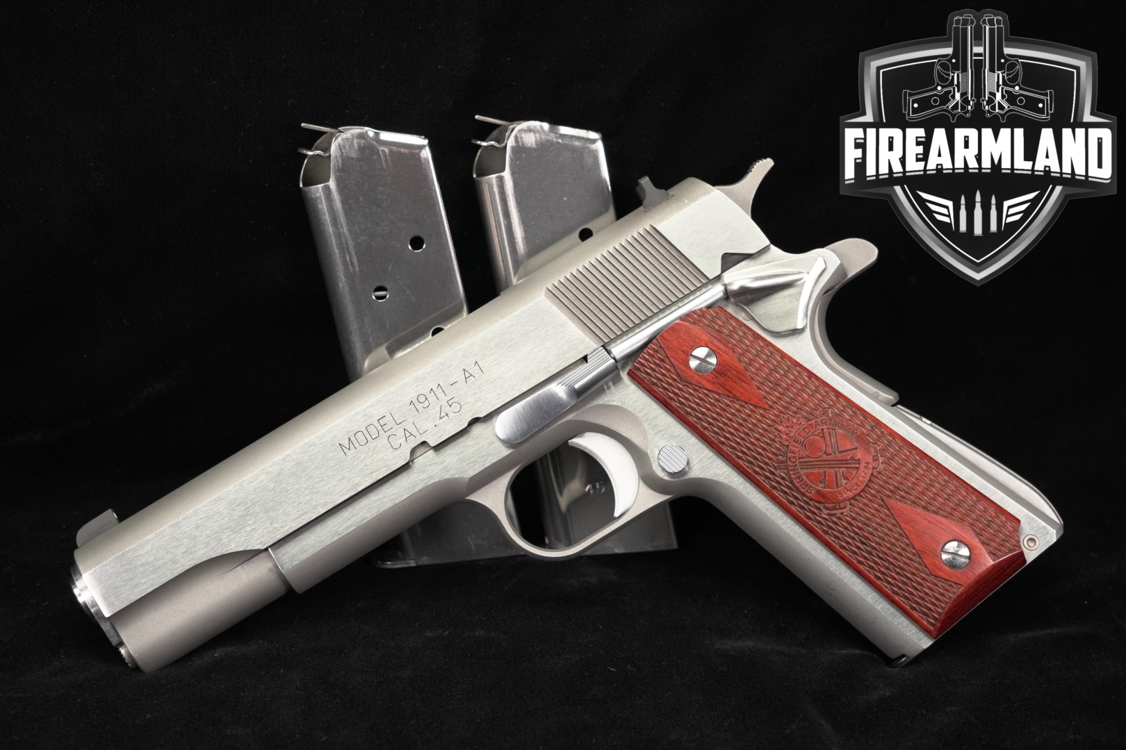 Springfield Armory 1911 Mil-Spec .45 ACP Stainless in Very Good Condition Thumbnail