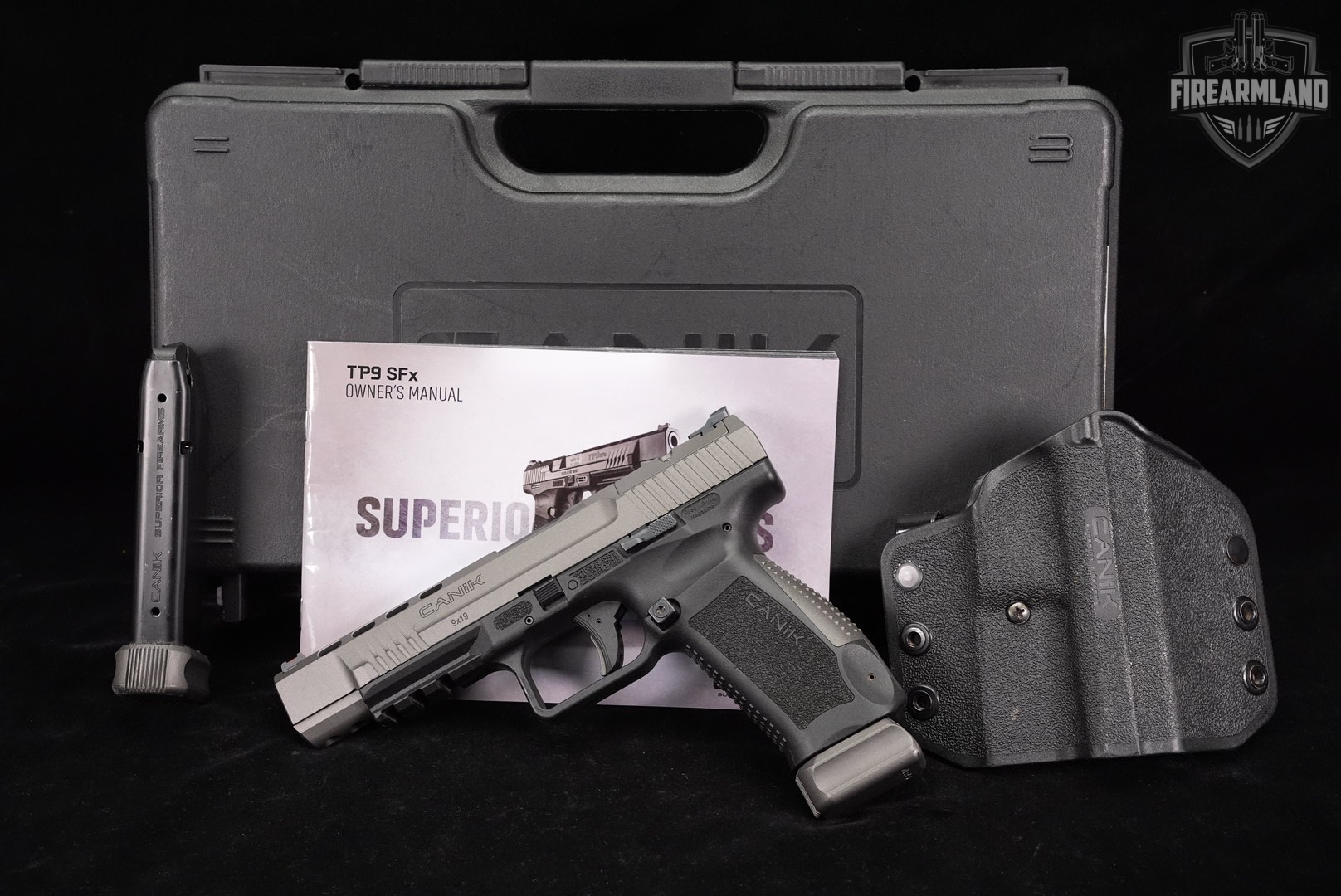 Canik TP9 SFx 9mm Optics-Ready 5.2" +2 MAGS, ORIG CASE & HOLSTER-img-2
