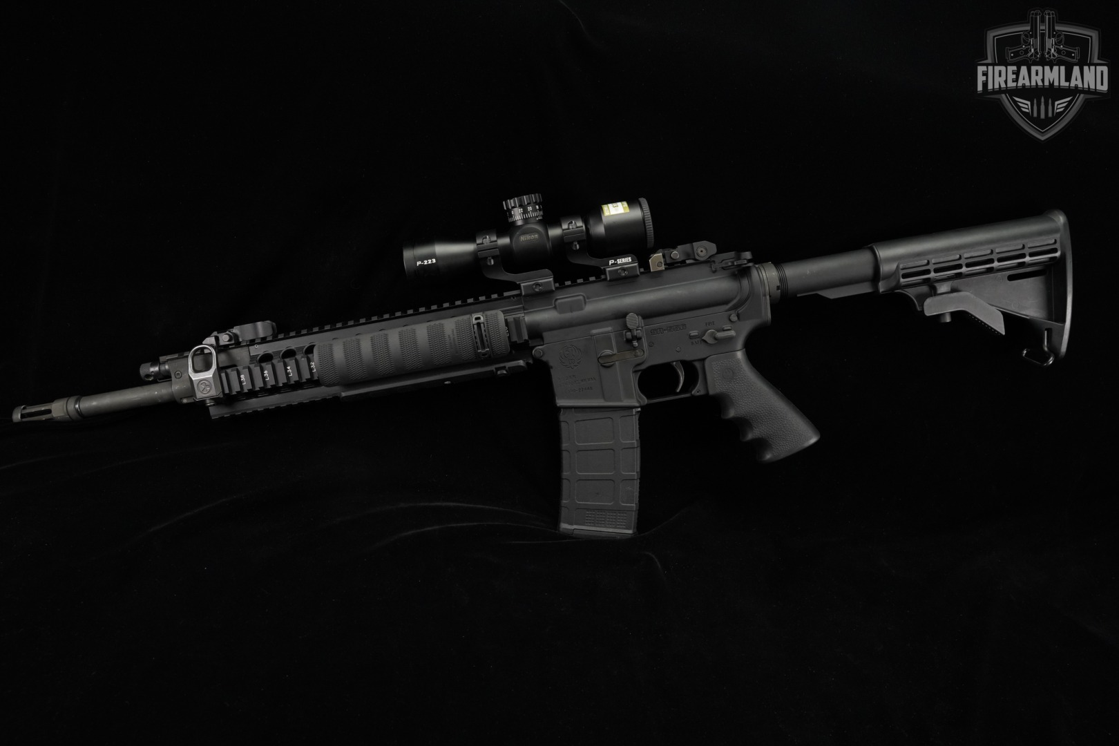 Ruger SR-556 5.56 NATO AR-15 AR15 SR556 Short-stroke Piston +NIKON SCOPE-img-3