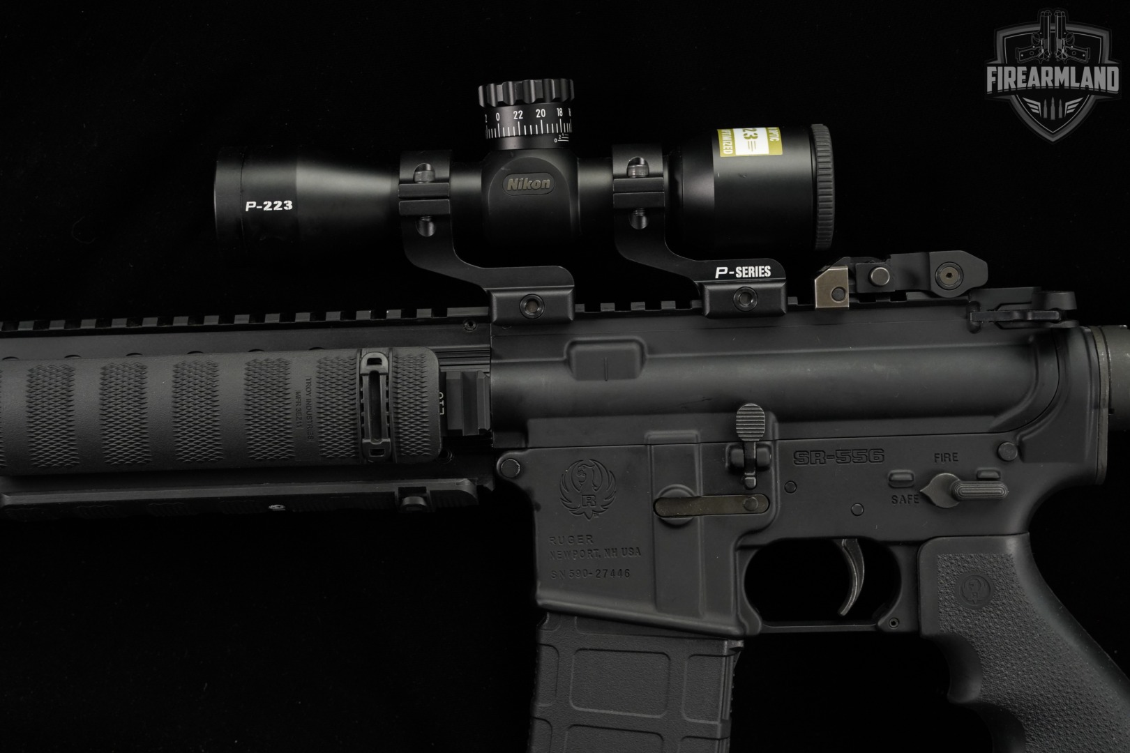 Ruger SR-556 5.56 NATO AR-15 AR15 SR556 Short-stroke Piston +NIKON SCOPE-img-8