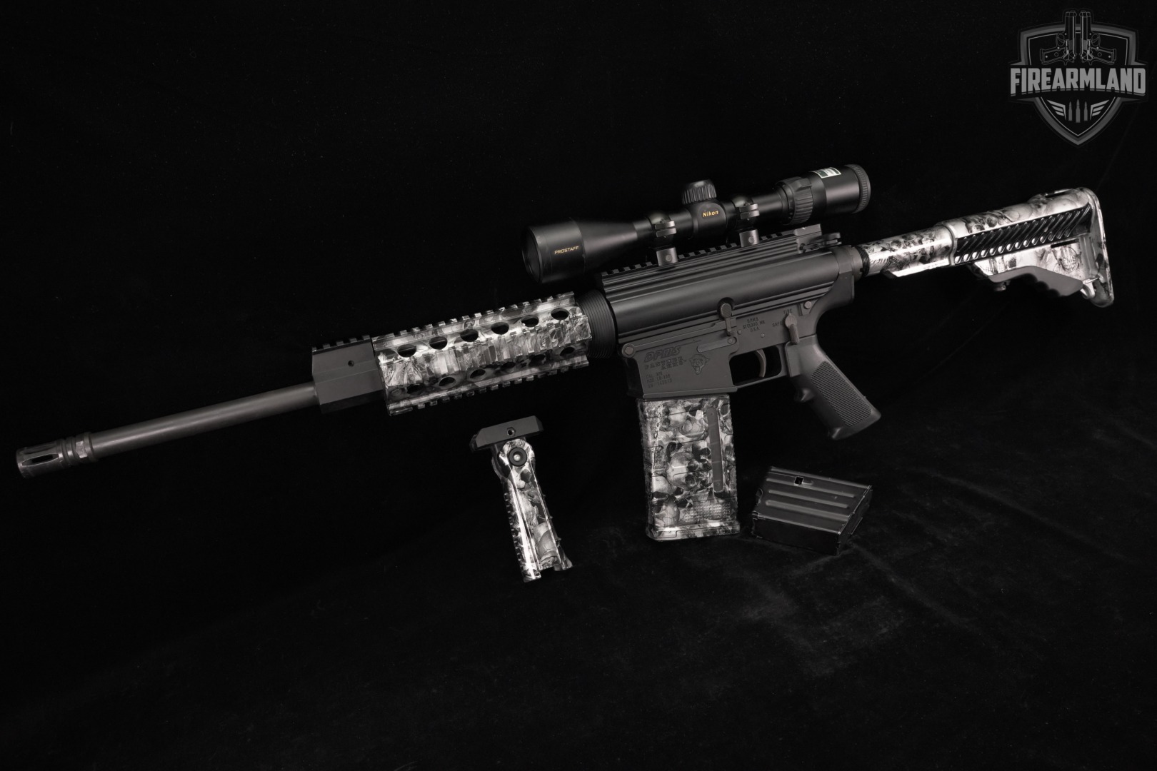DPMS Panther Arms LR-308 Winchester AR-10 AR10 LR308 +2 MAGS, NIKON SCOPE-img-2