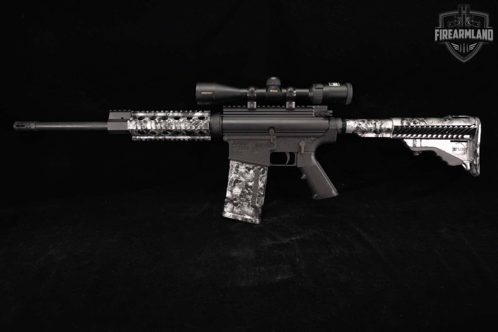 DPMS Panther Arms LR-308 Winchester AR-10 AR10 LR308 +2 MAGS, NIKON SCOPE-img-6