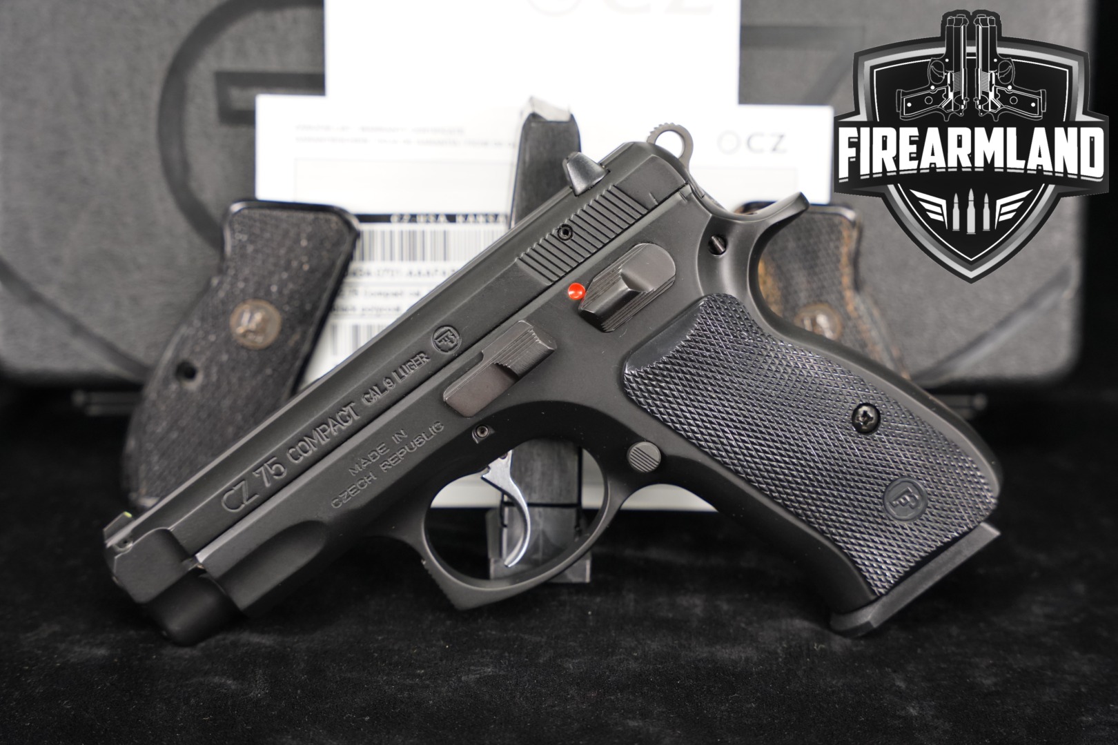 CZ CZ 75 Compact 9mm Luger Black in Excellent Condition Thumbnail