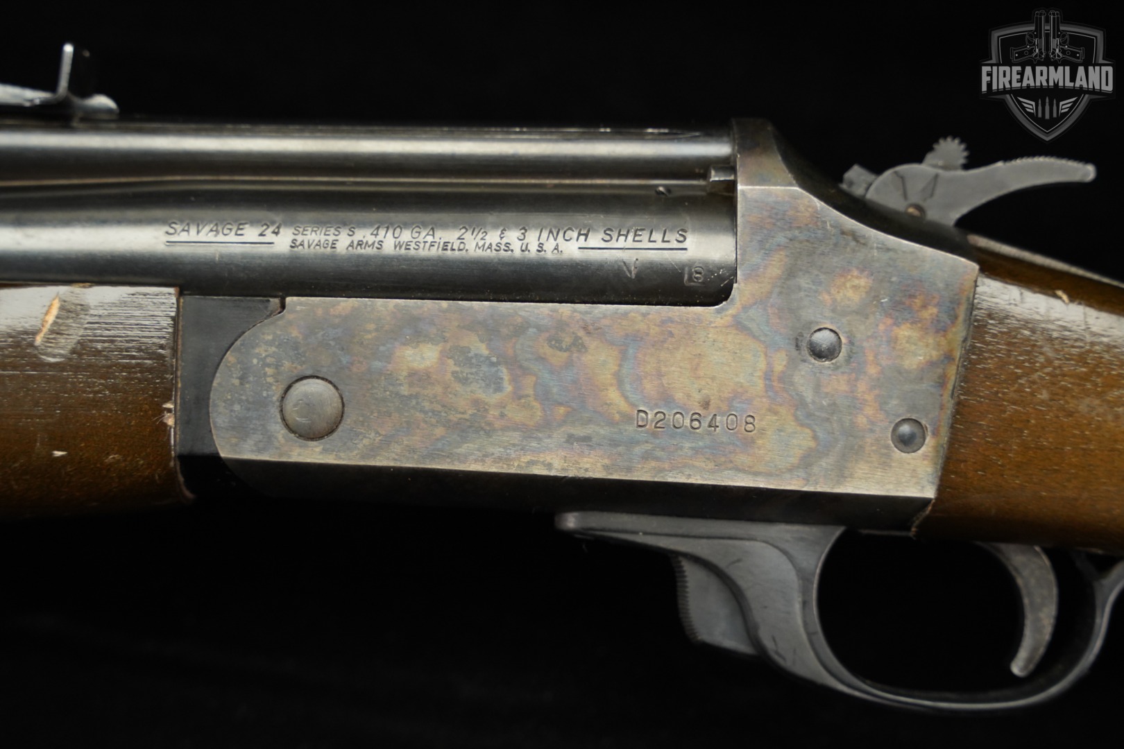 Savage Arms Model 24 Series S 22LR / 410 Color Case-Hardened & Hardwood M24-img-18