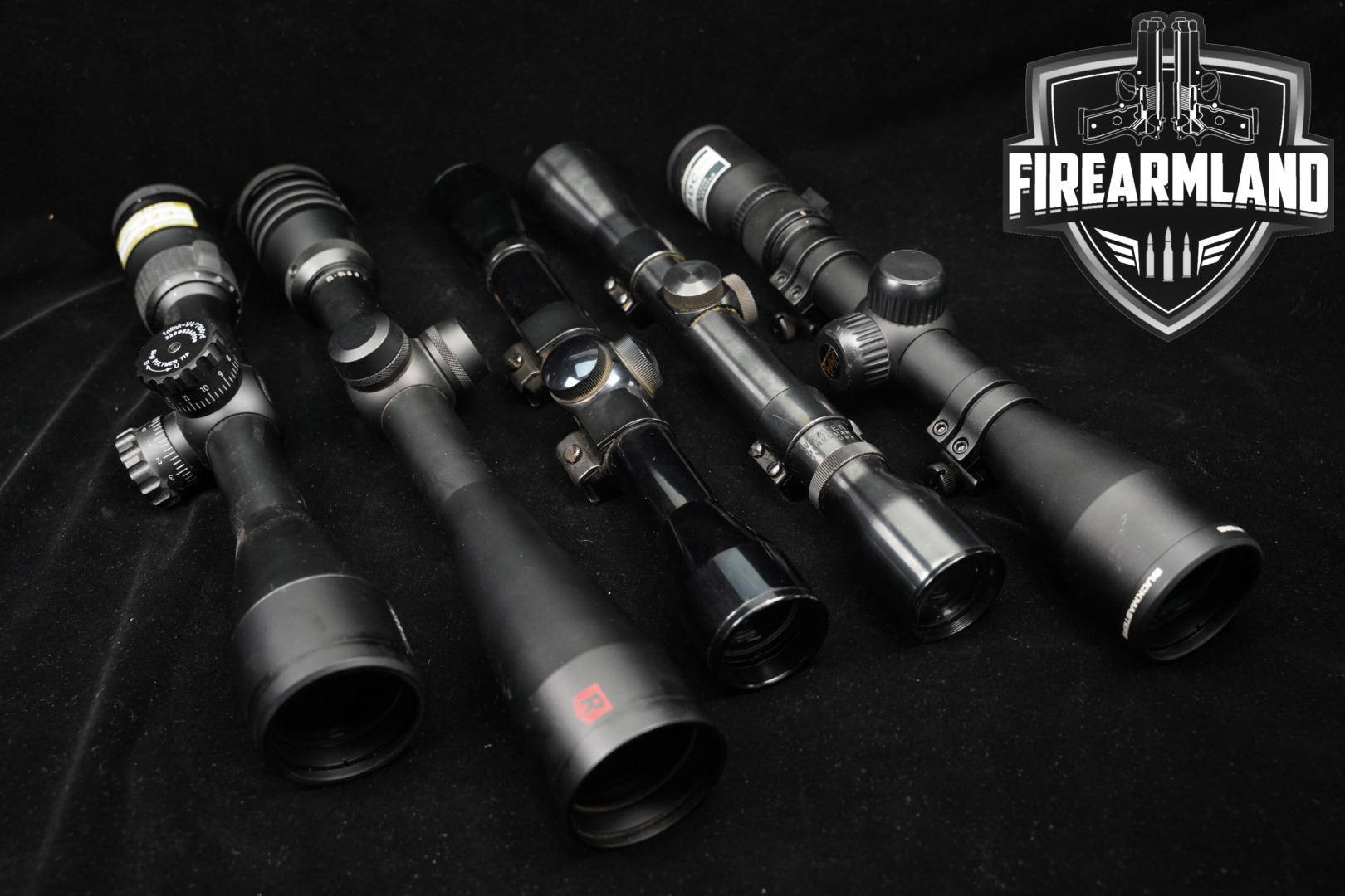 FIVE SCOPE LOT 5 Pack Bushnell Weaver Nikon Redfield Scopes Riflescope-img-0